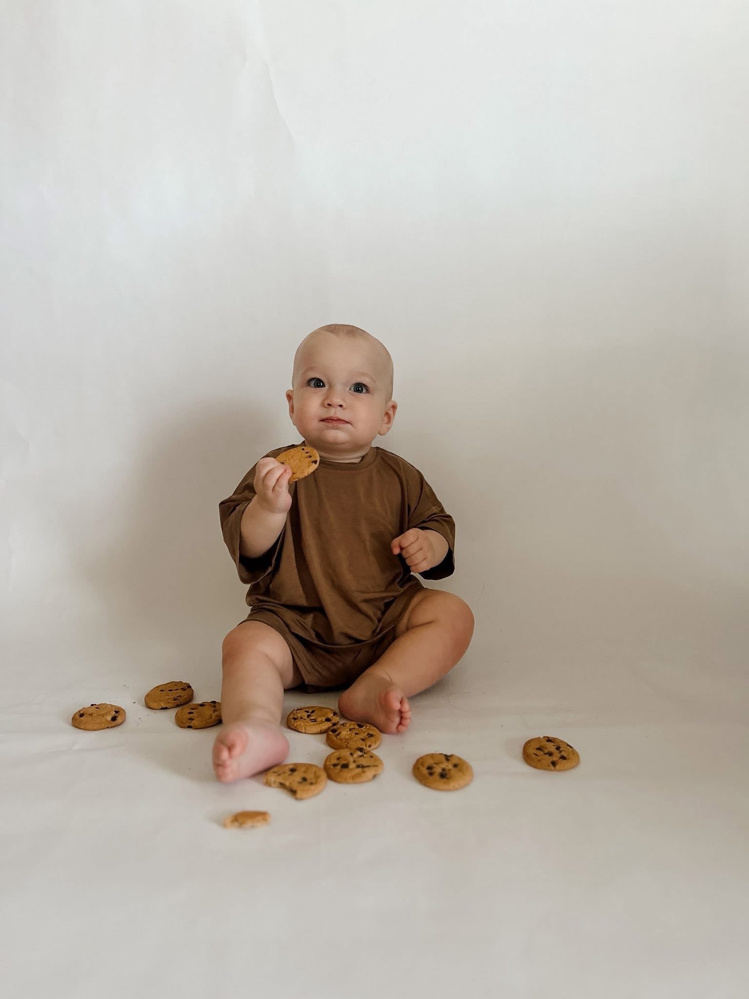 Chocolate Chip Oversized Short Set