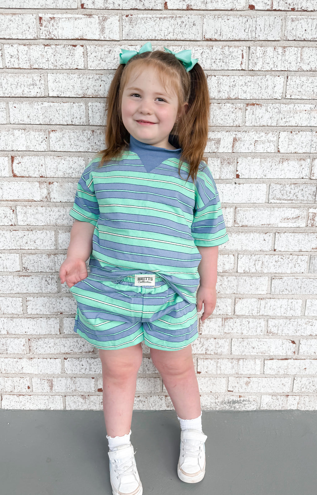 Blue Lagoon Kids Mockneck Short Set