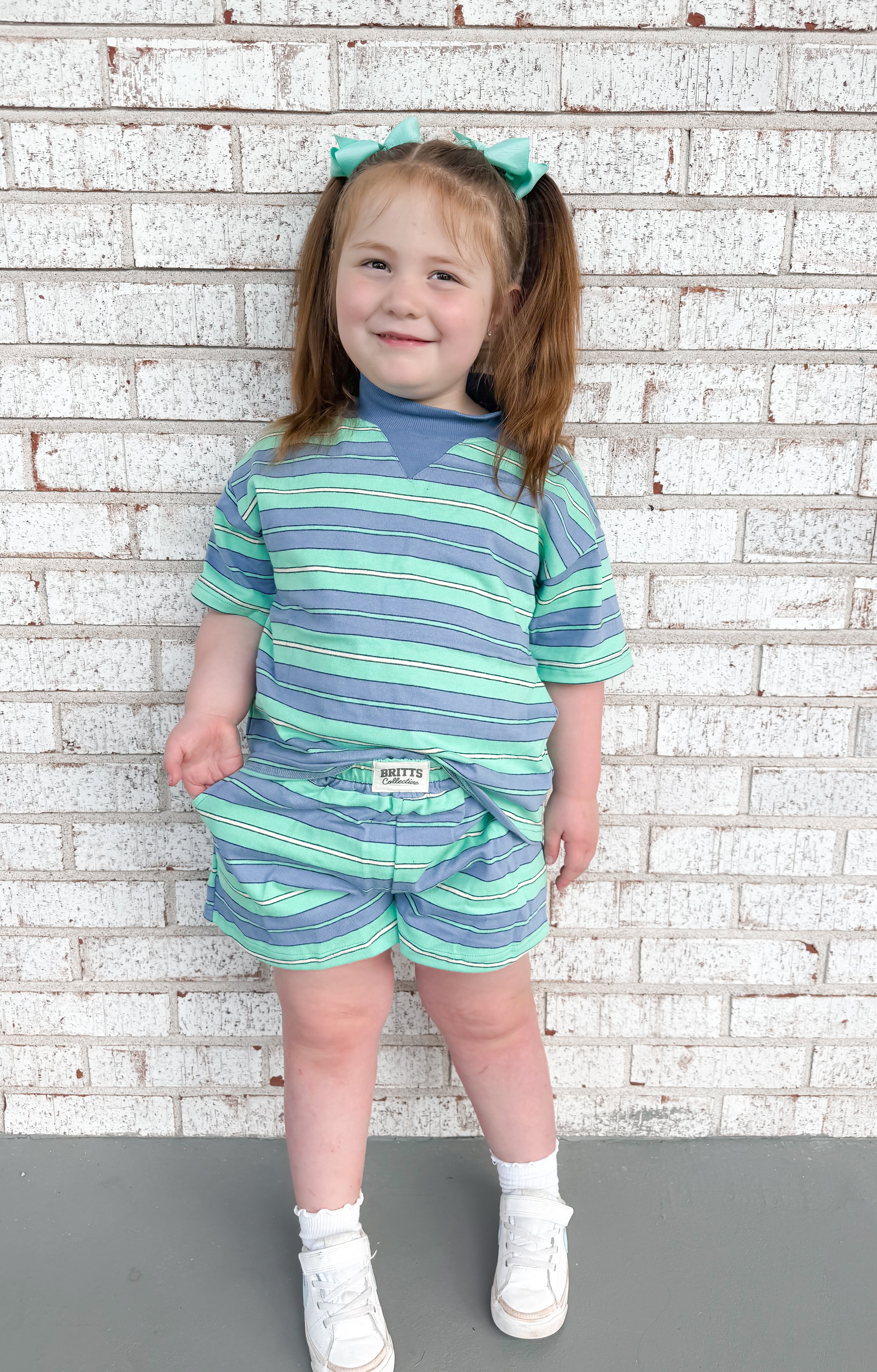 Blue Lagoon Kids Mockneck Short Set