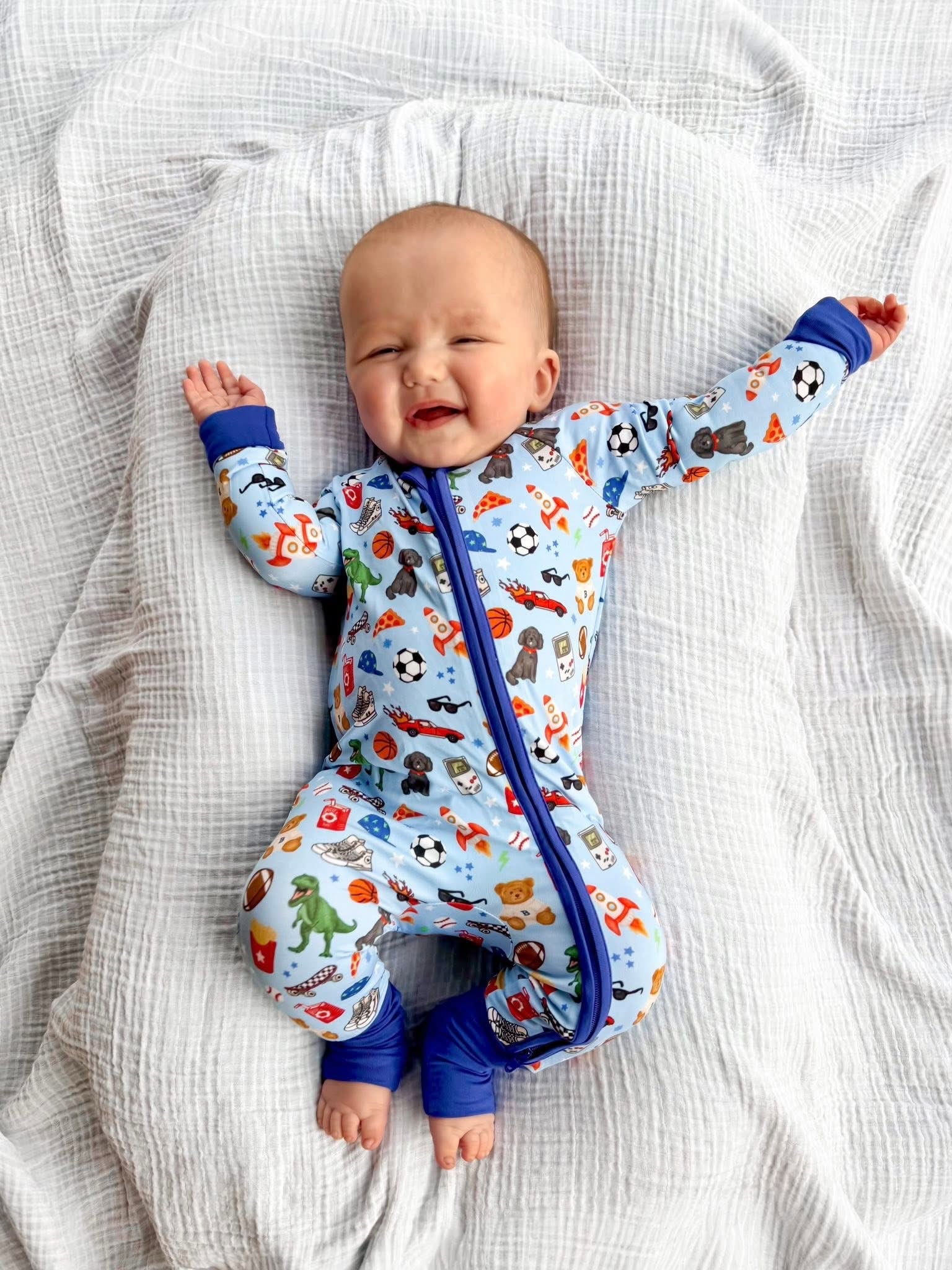 Rad Dude Club Double Zippy Romper