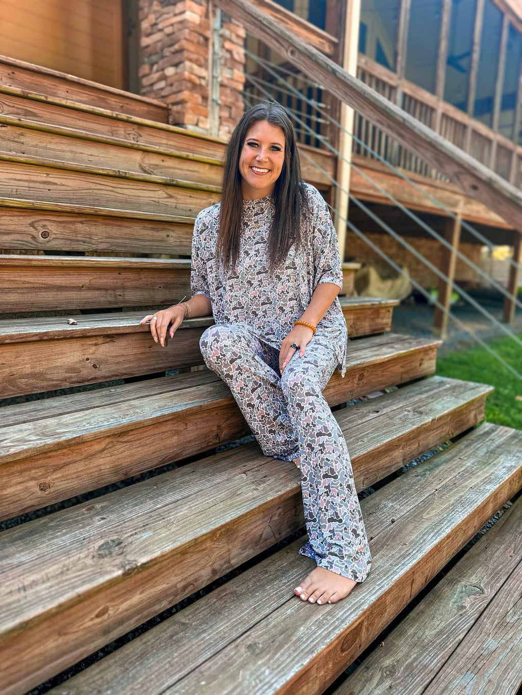 Duck Camo Womens Daywear Pant Set