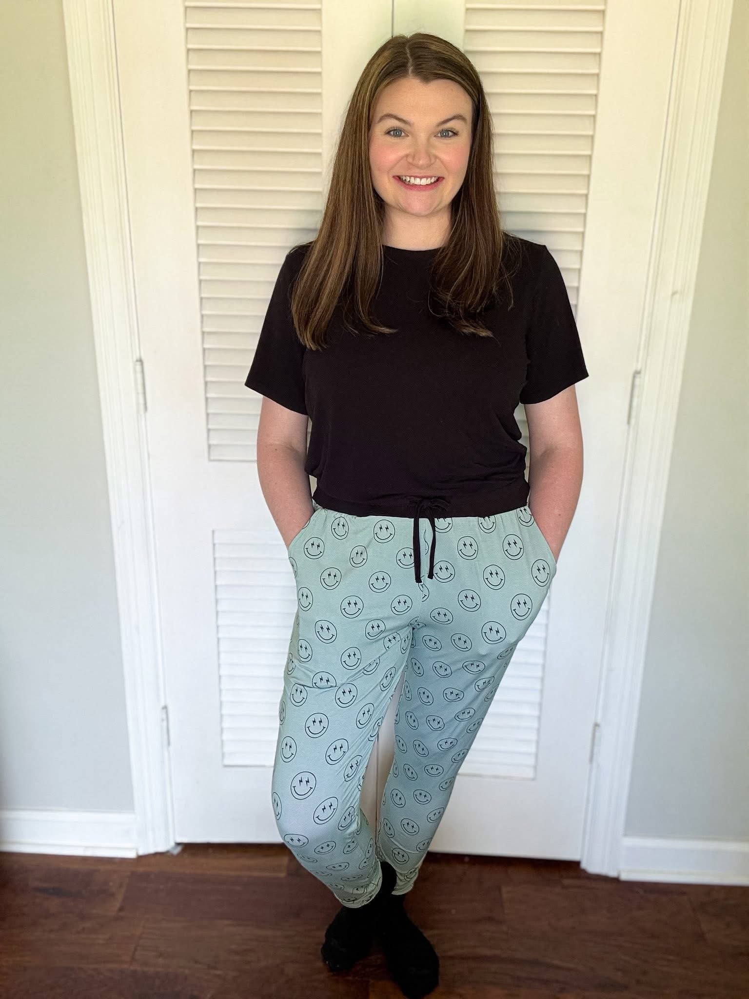 Pistachio Smiley Joggers