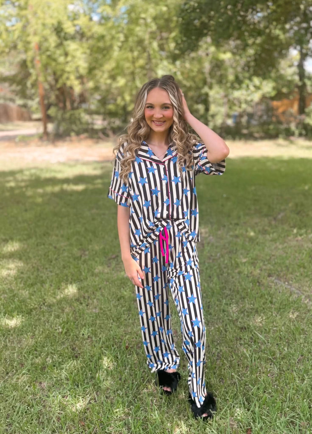 Neon Starlight Womens Pant Set