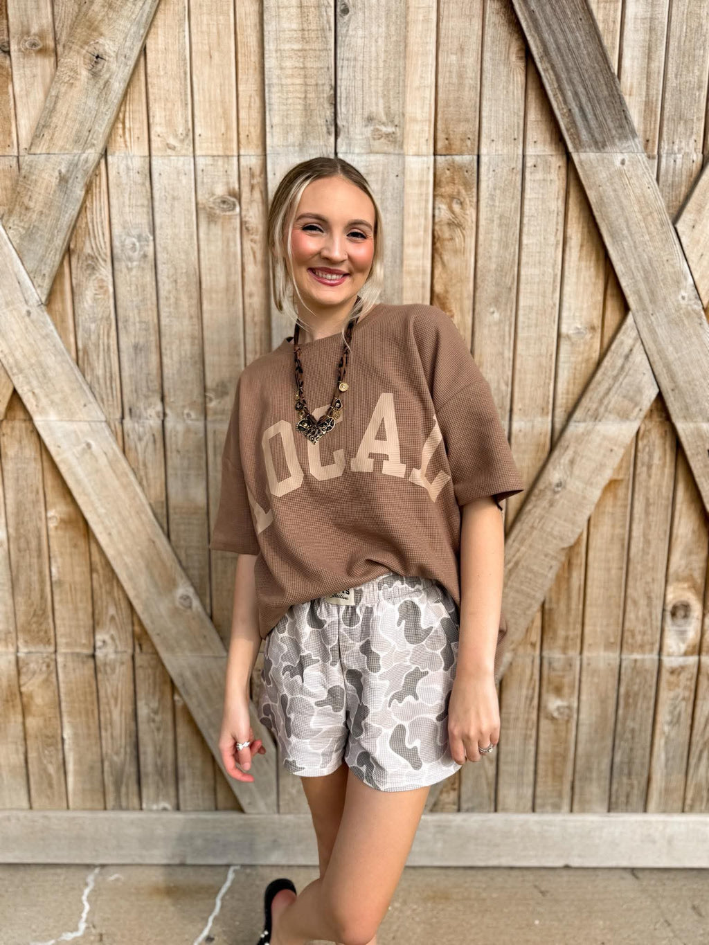 Local Waffle Knit Short Set