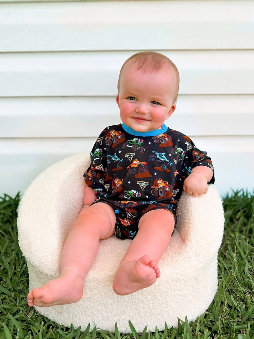 Mud Mayhem Kids Oversized Short Set