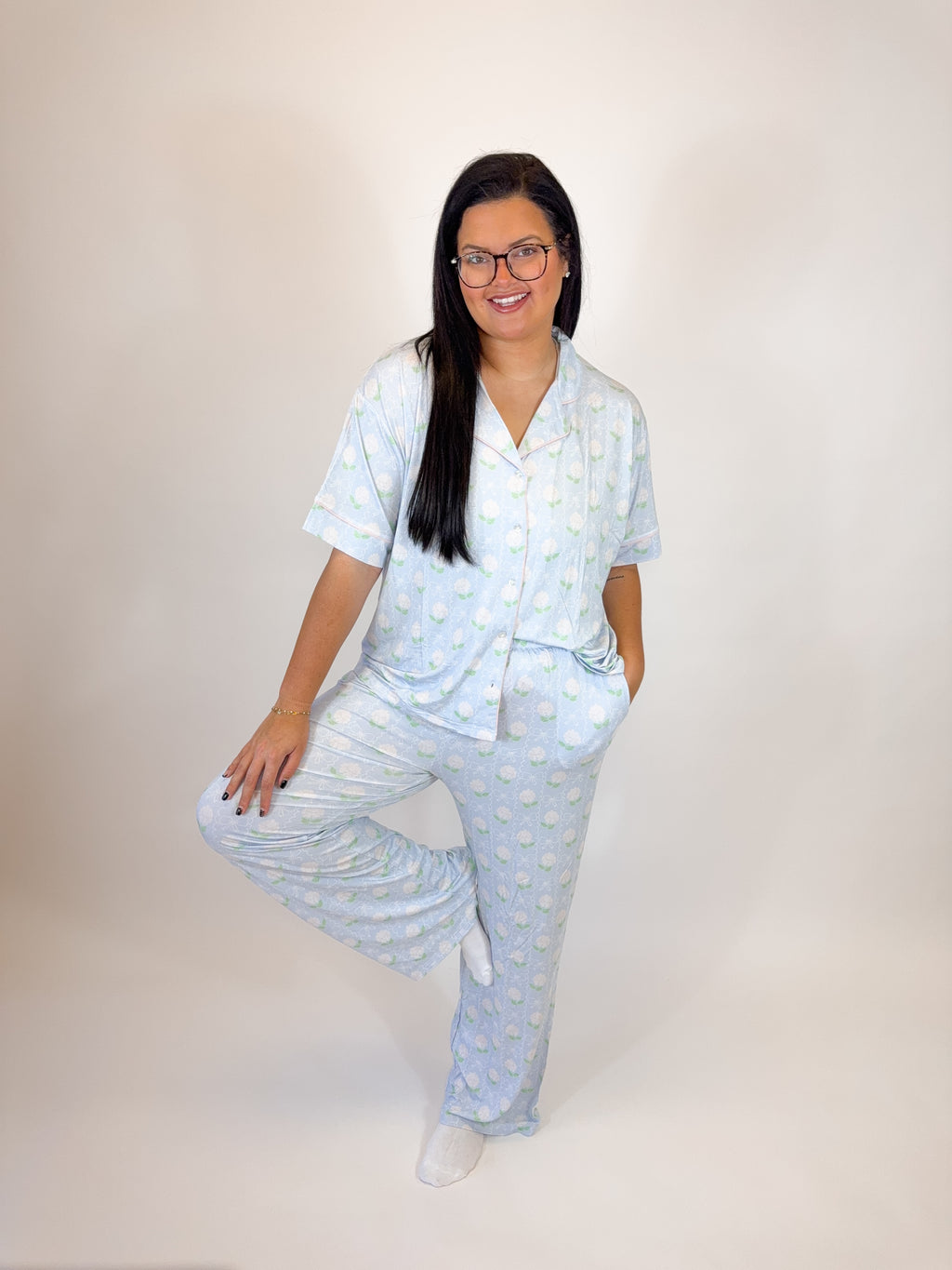 Pastel Petals Womens Pant Set