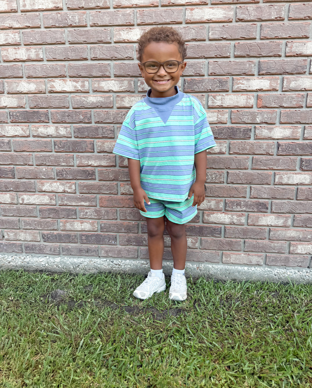 Blue Lagoon Kids Mockneck Short Set