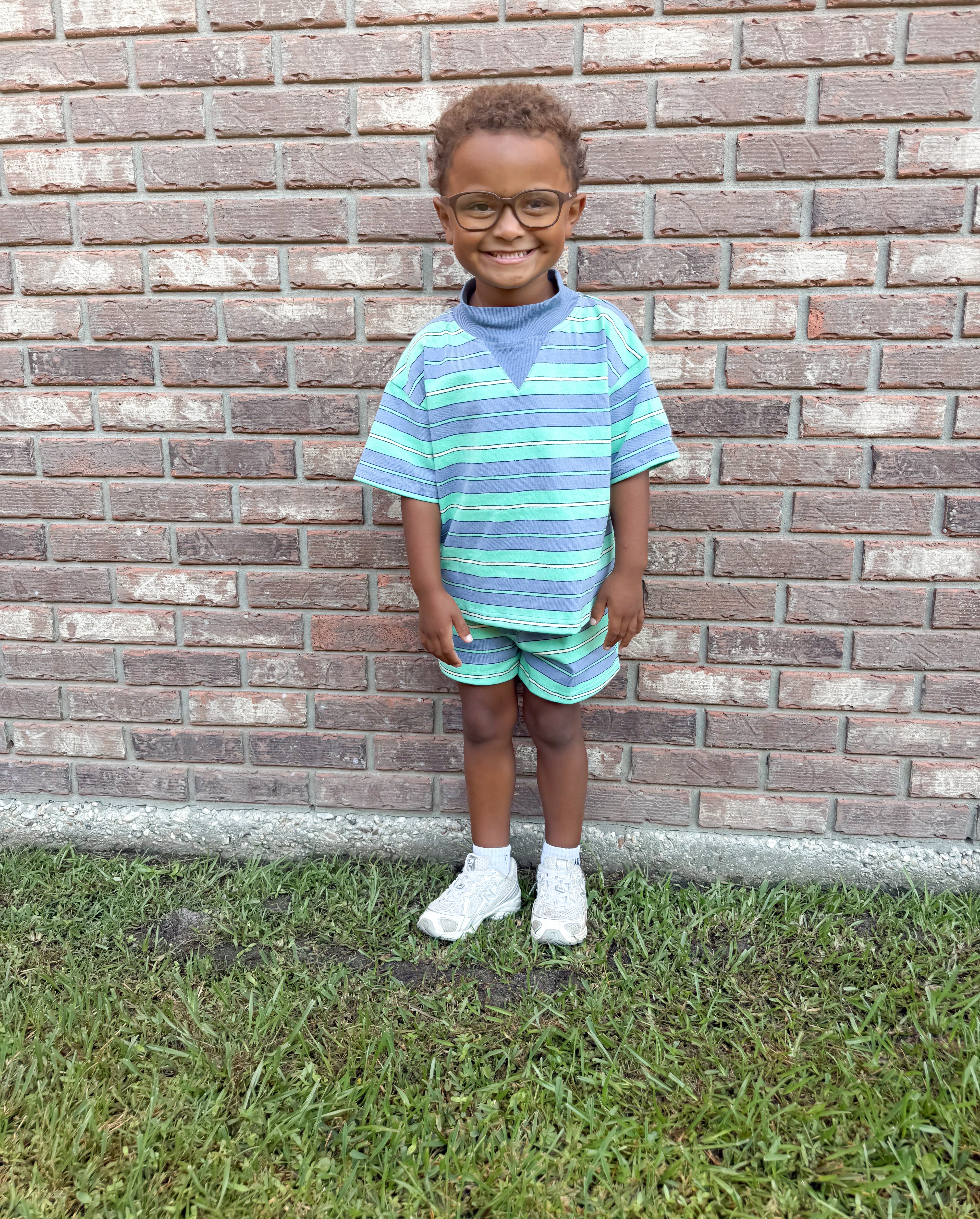 Blue Lagoon Kids Mockneck Short Set