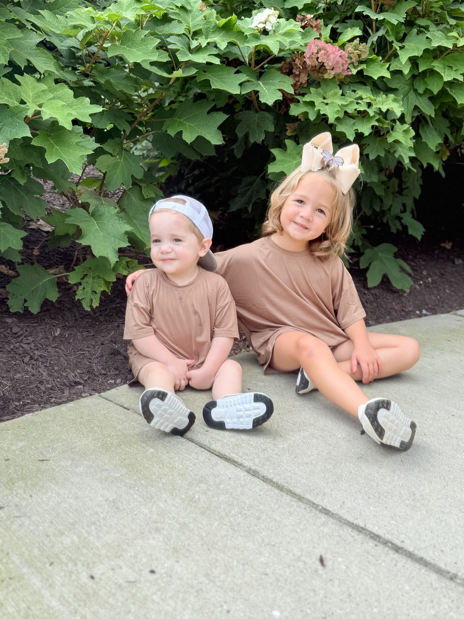 Chocolate Chip Oversized Short Set