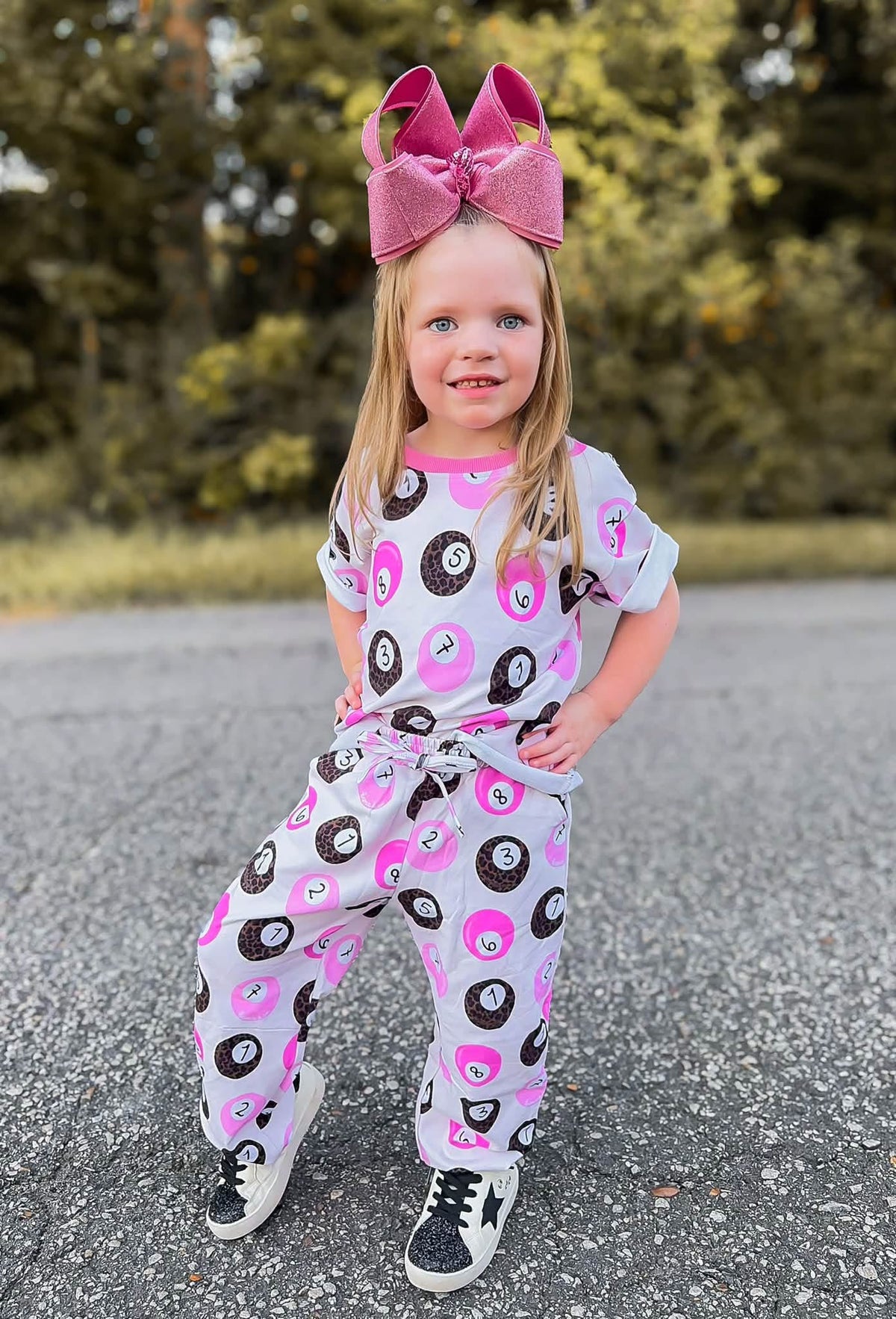 Lucky 8balls Kids Barrel Pant Set
