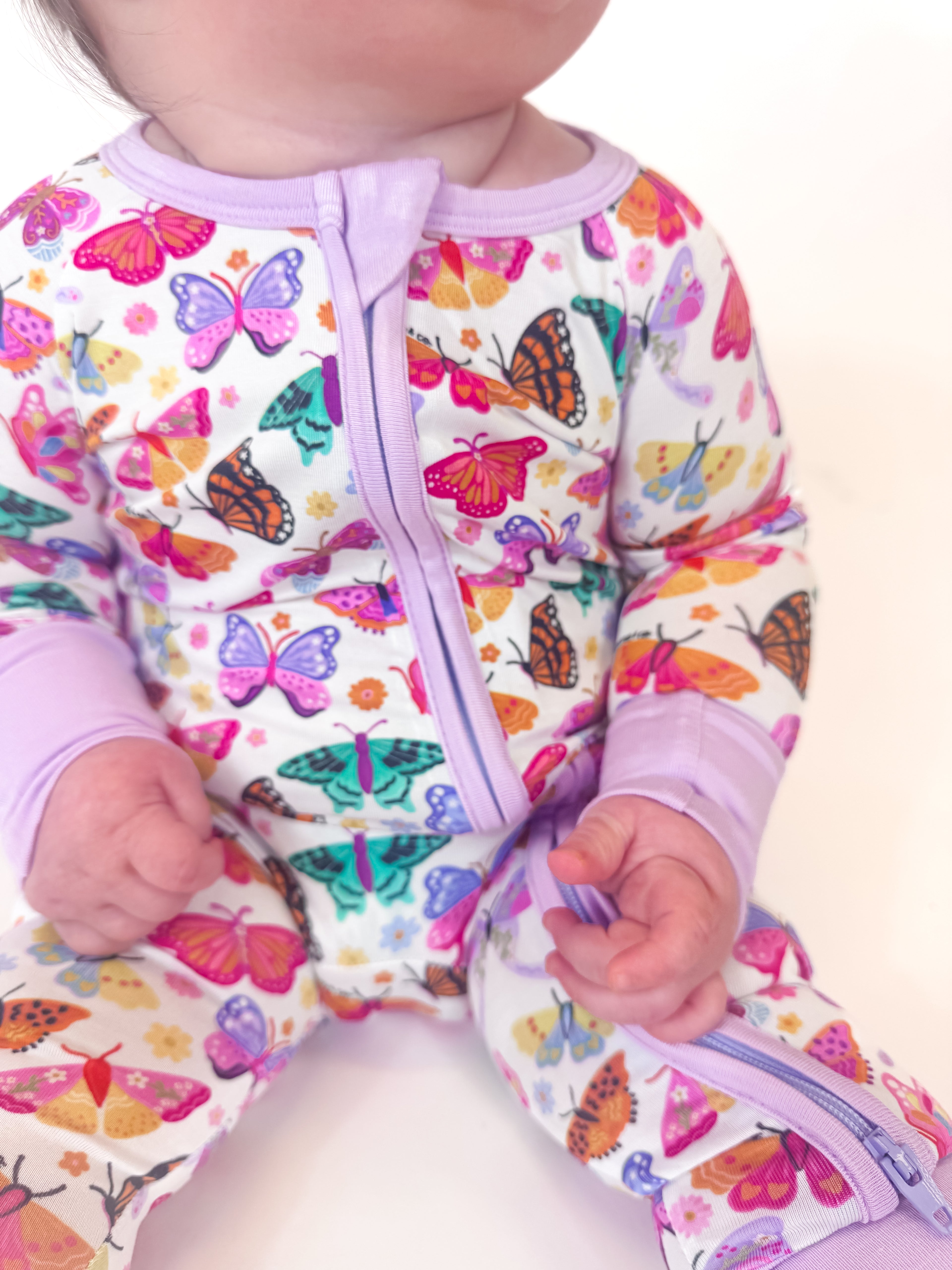 Spring Flutters Double Zippy Romper