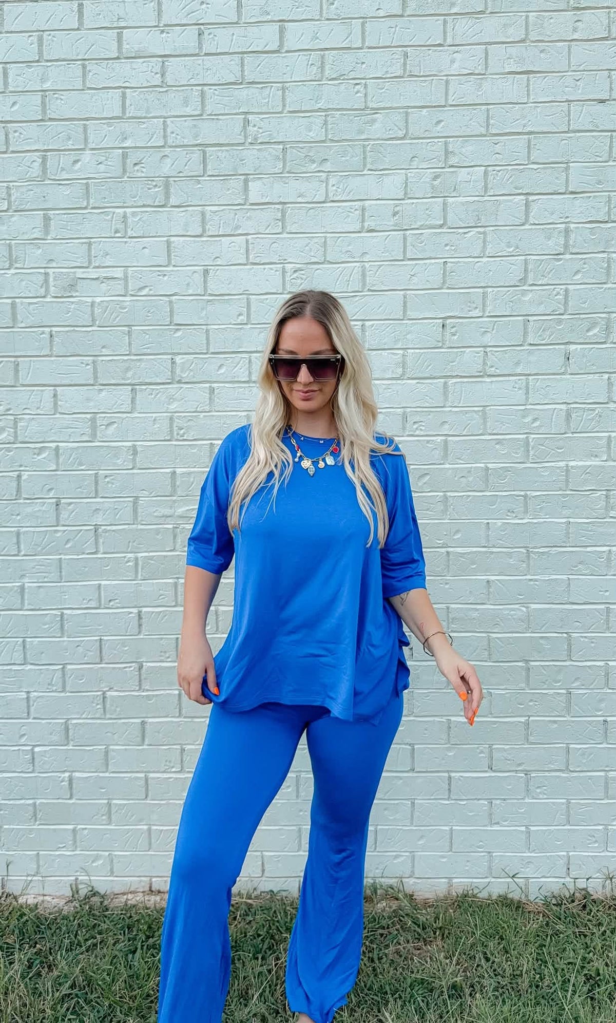 Classic Cobalt Womens Pant Set