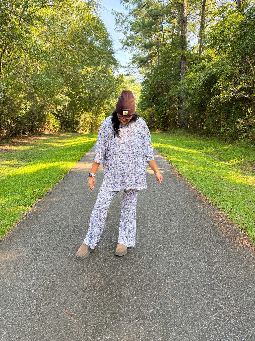 Duck Camo Womens Daywear Pant Set