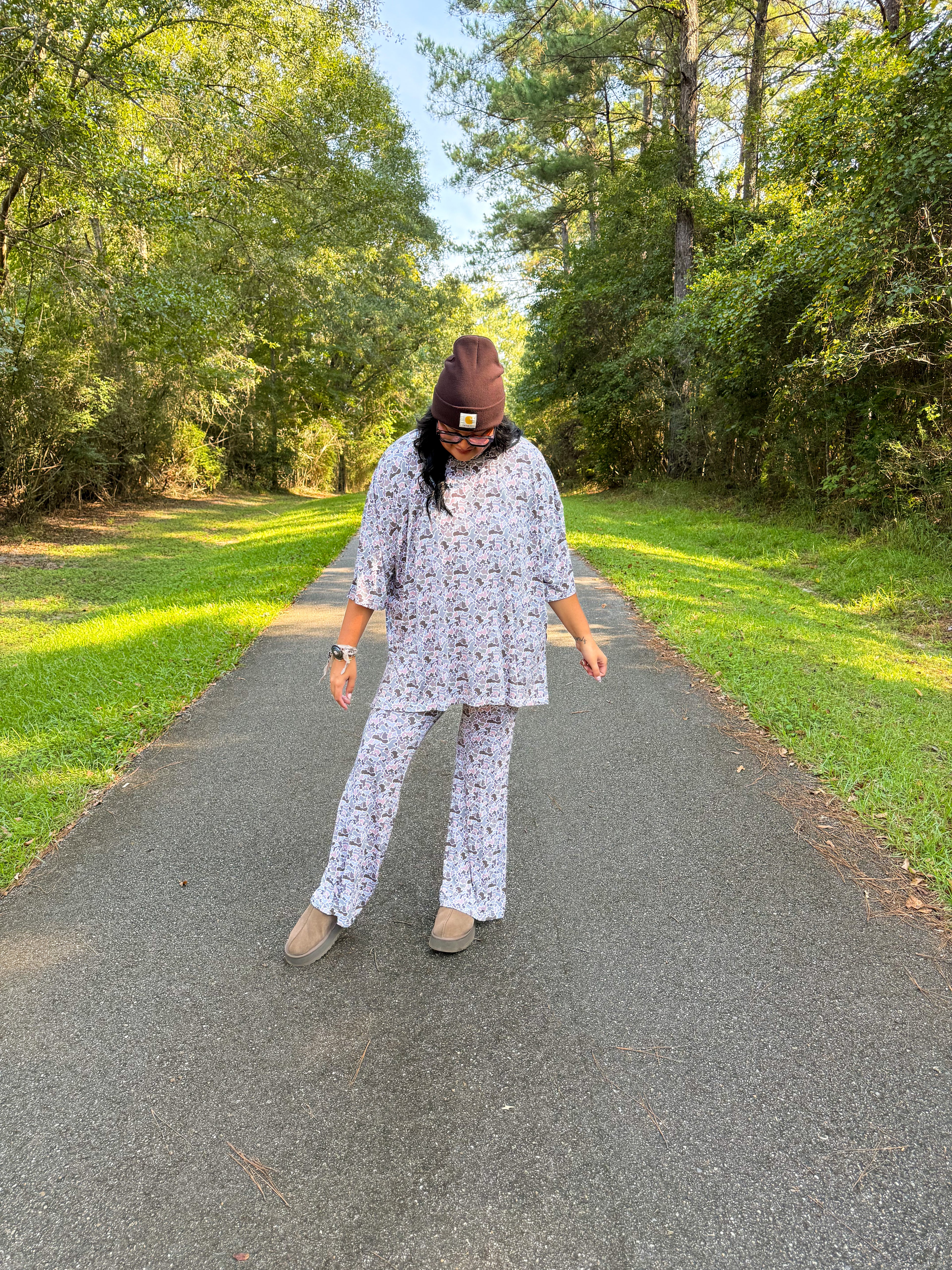 Duck Camo Womens Daywear Pant Set