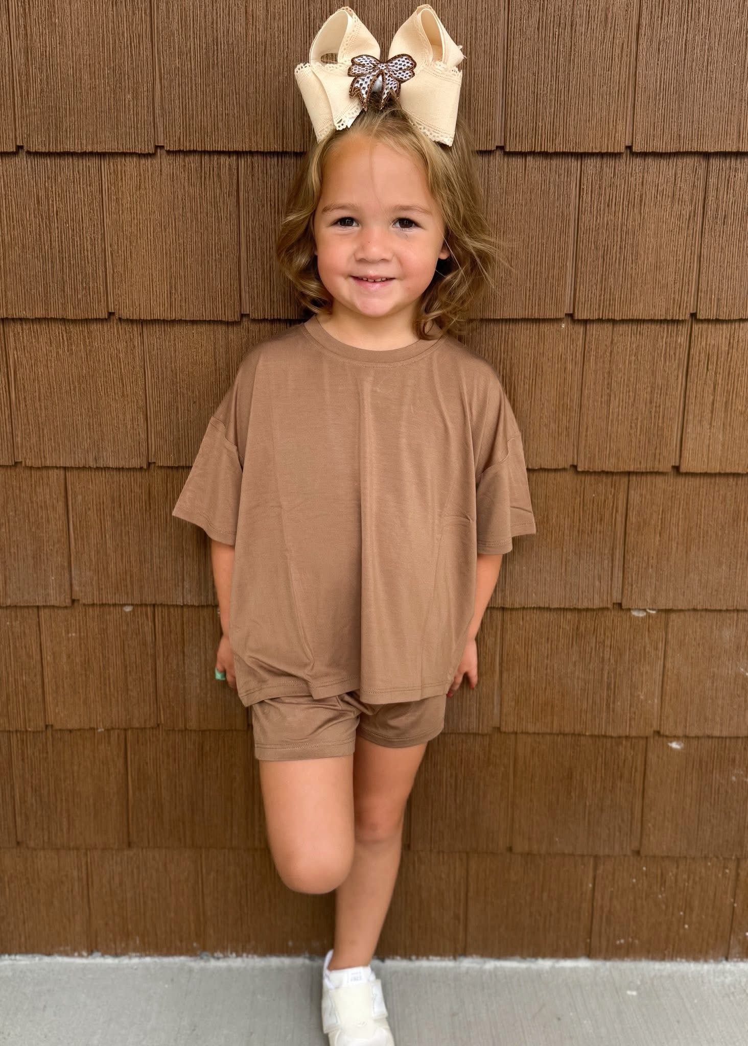 Chocolate Chip Oversized Short Set