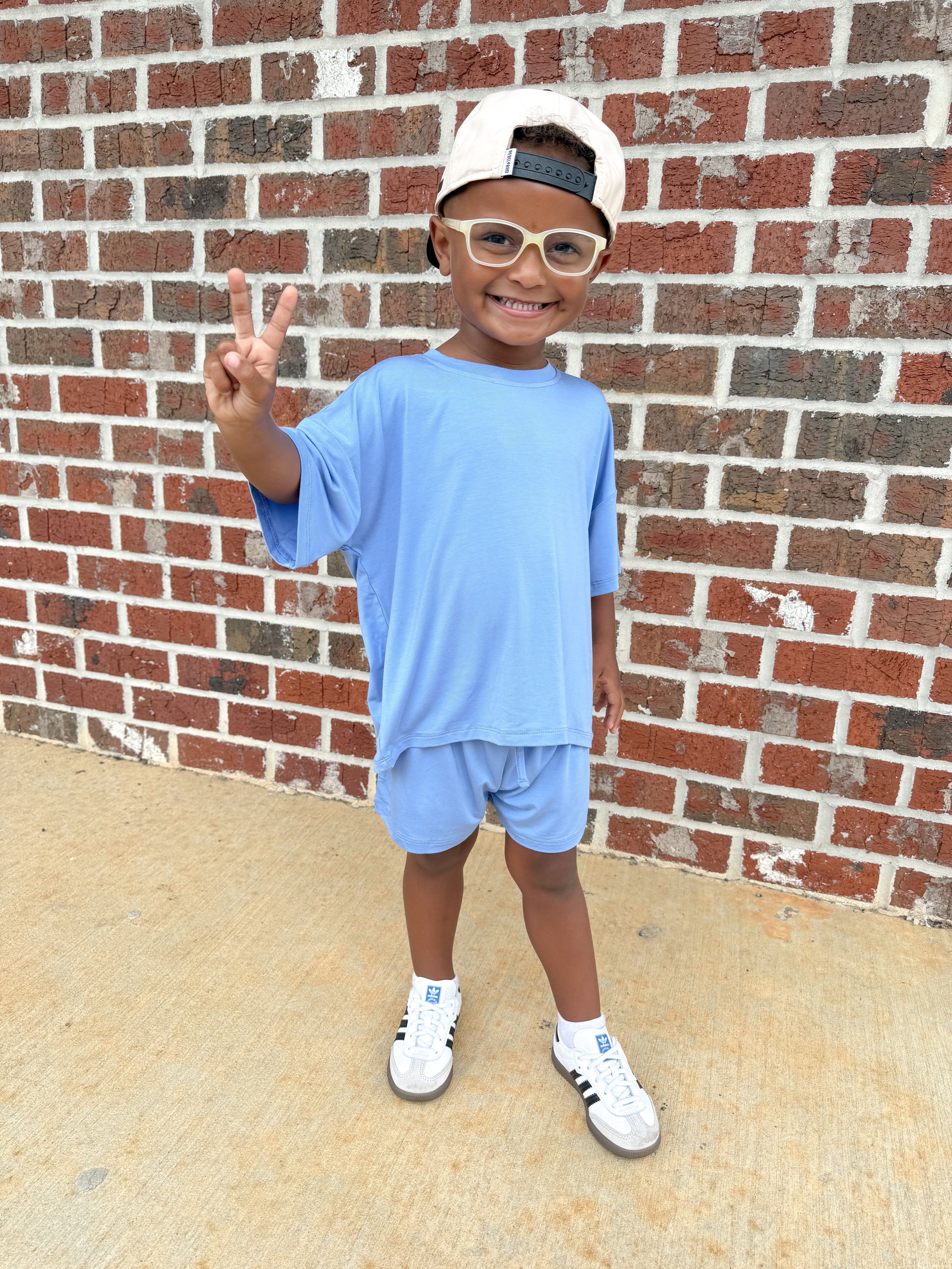 Blueberry Bonanza Oversized Short Set