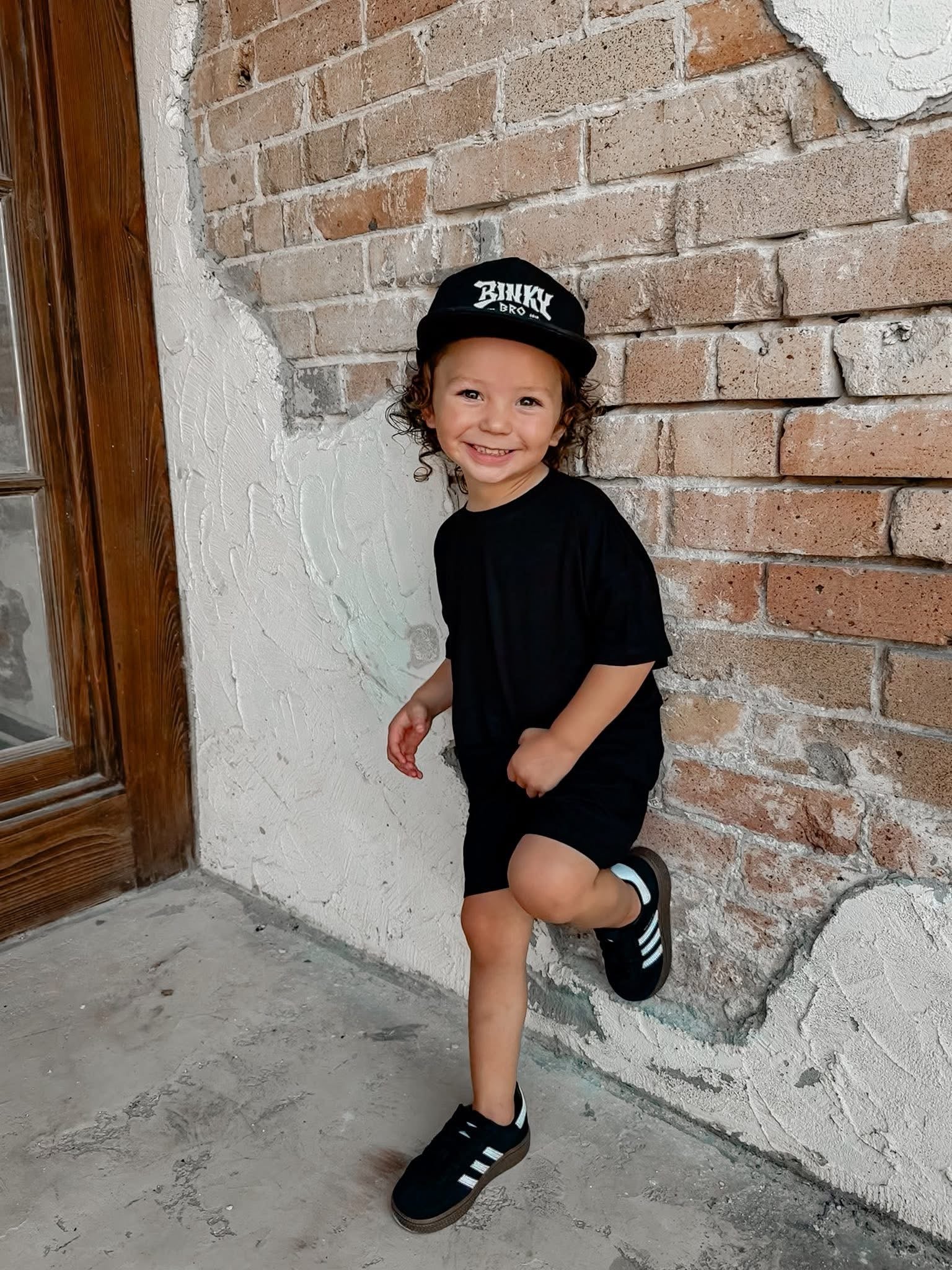 Black licorice Oversized Short Set