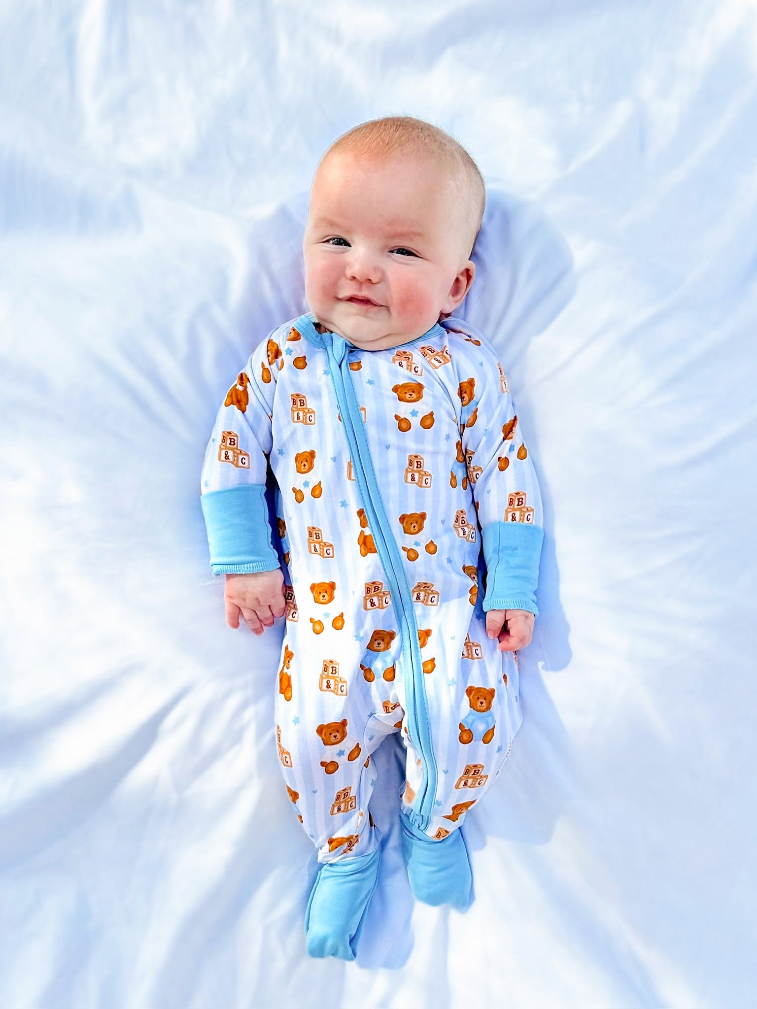 Teddy Time Double Zippy Romper