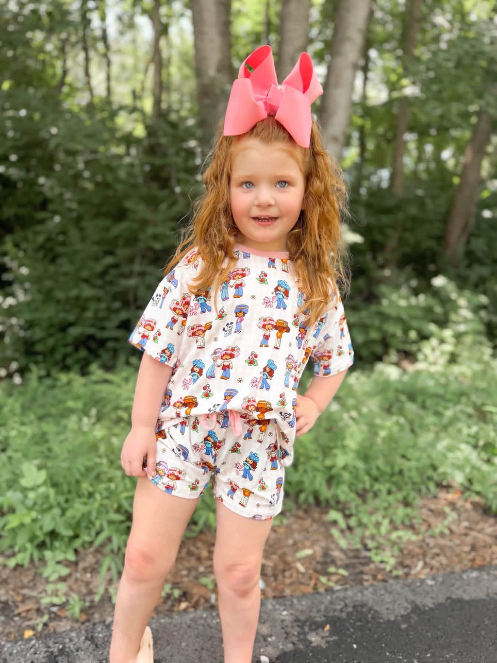Berry Best Friends Oversized Short Set