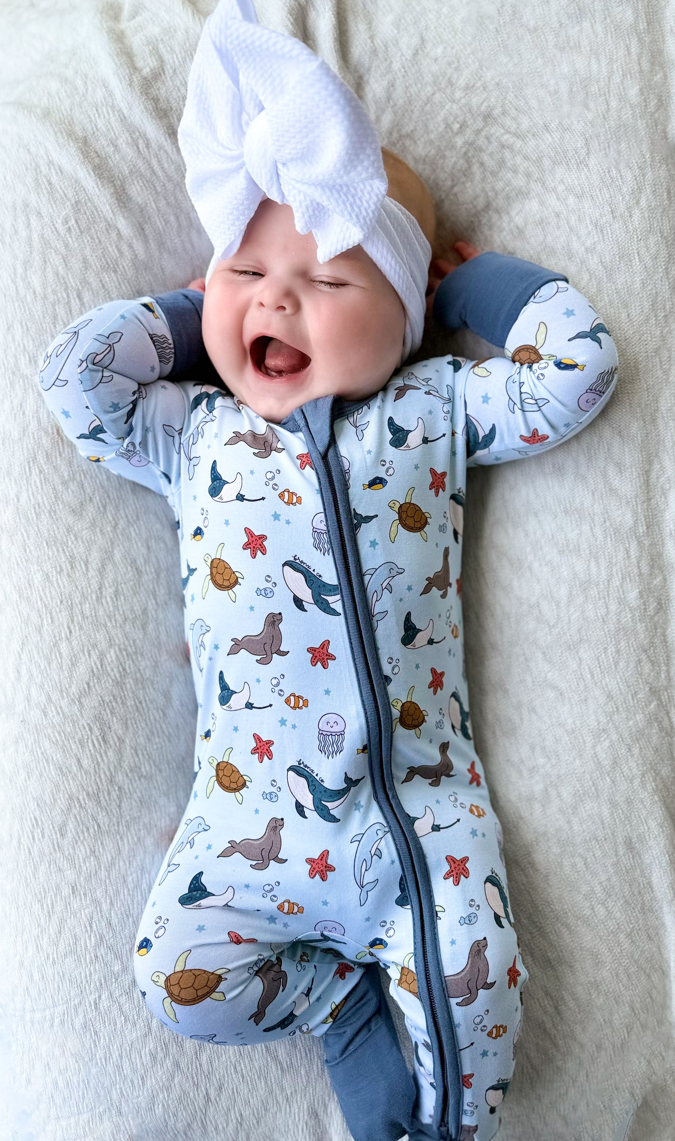 Sealife Double Zippy Romper