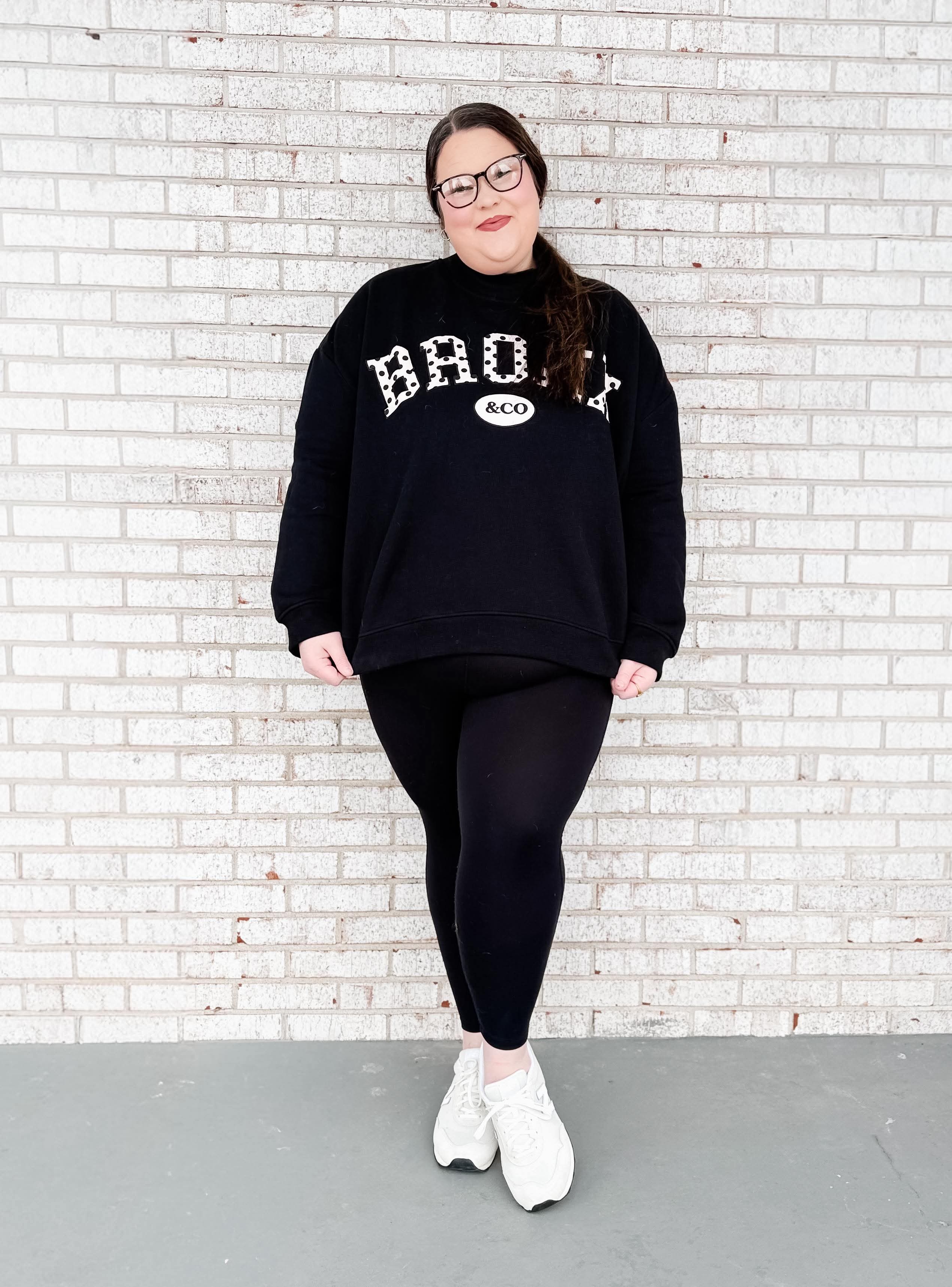 Bronx&Co. Black with Polka dots Mock neck Sweater