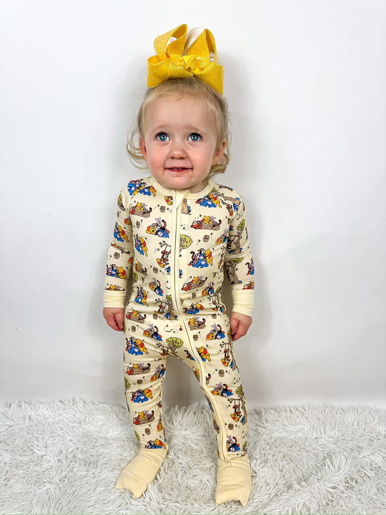 Silly Ol' Bear Double Zippy Romper