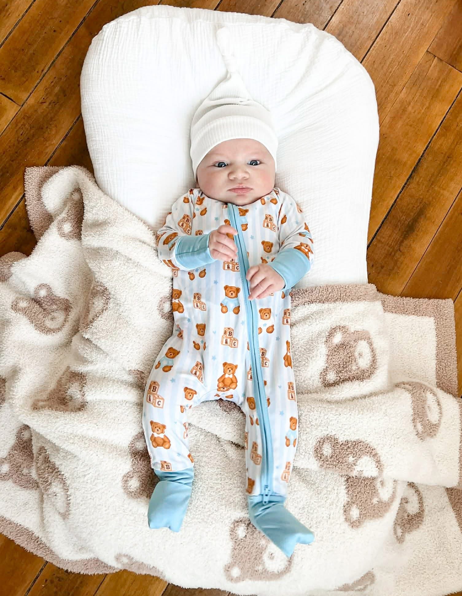 Teddy Time Double Zippy Romper