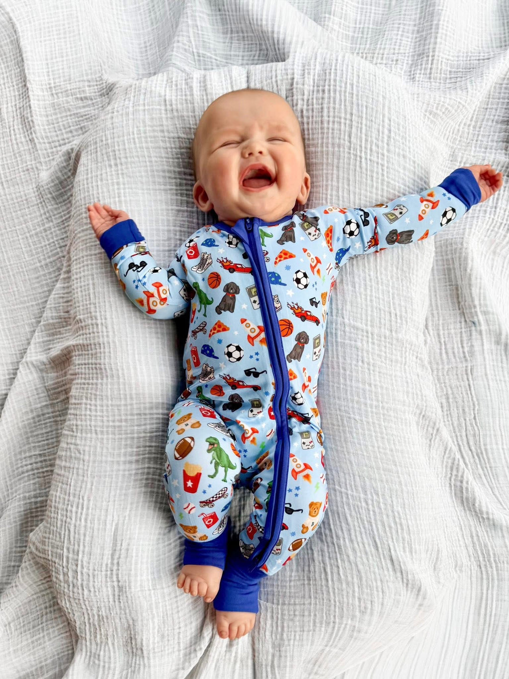 Rad Dude Club Double Zippy Romper