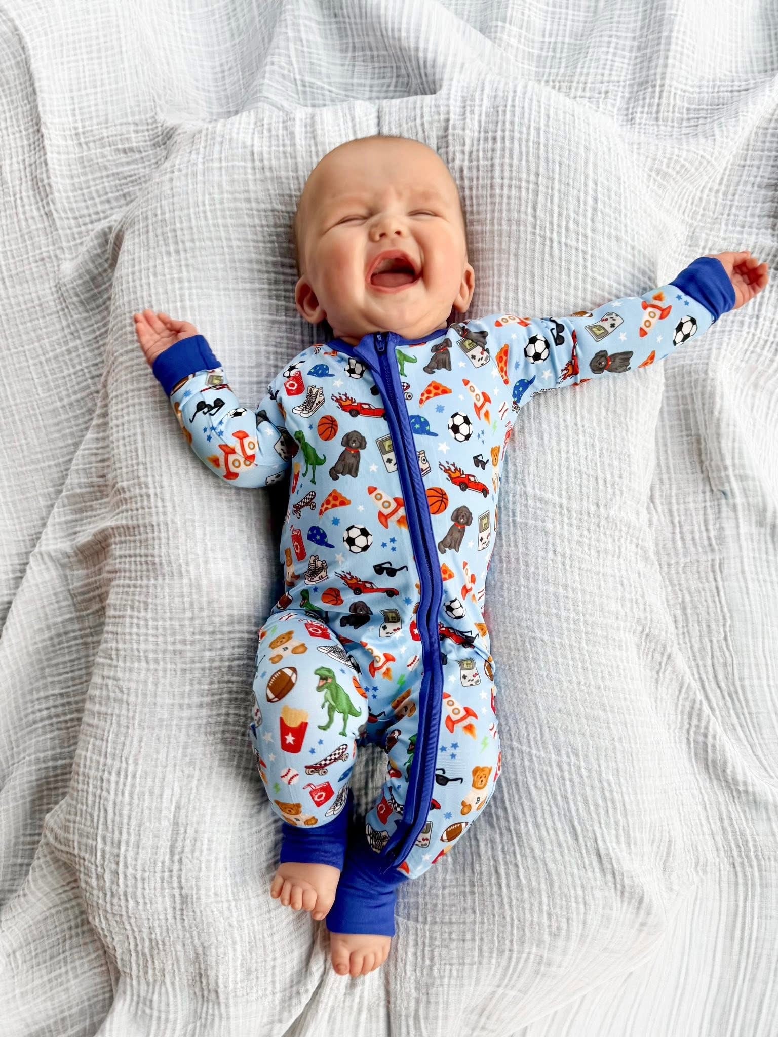 Rad Dude Club Double Zippy Romper