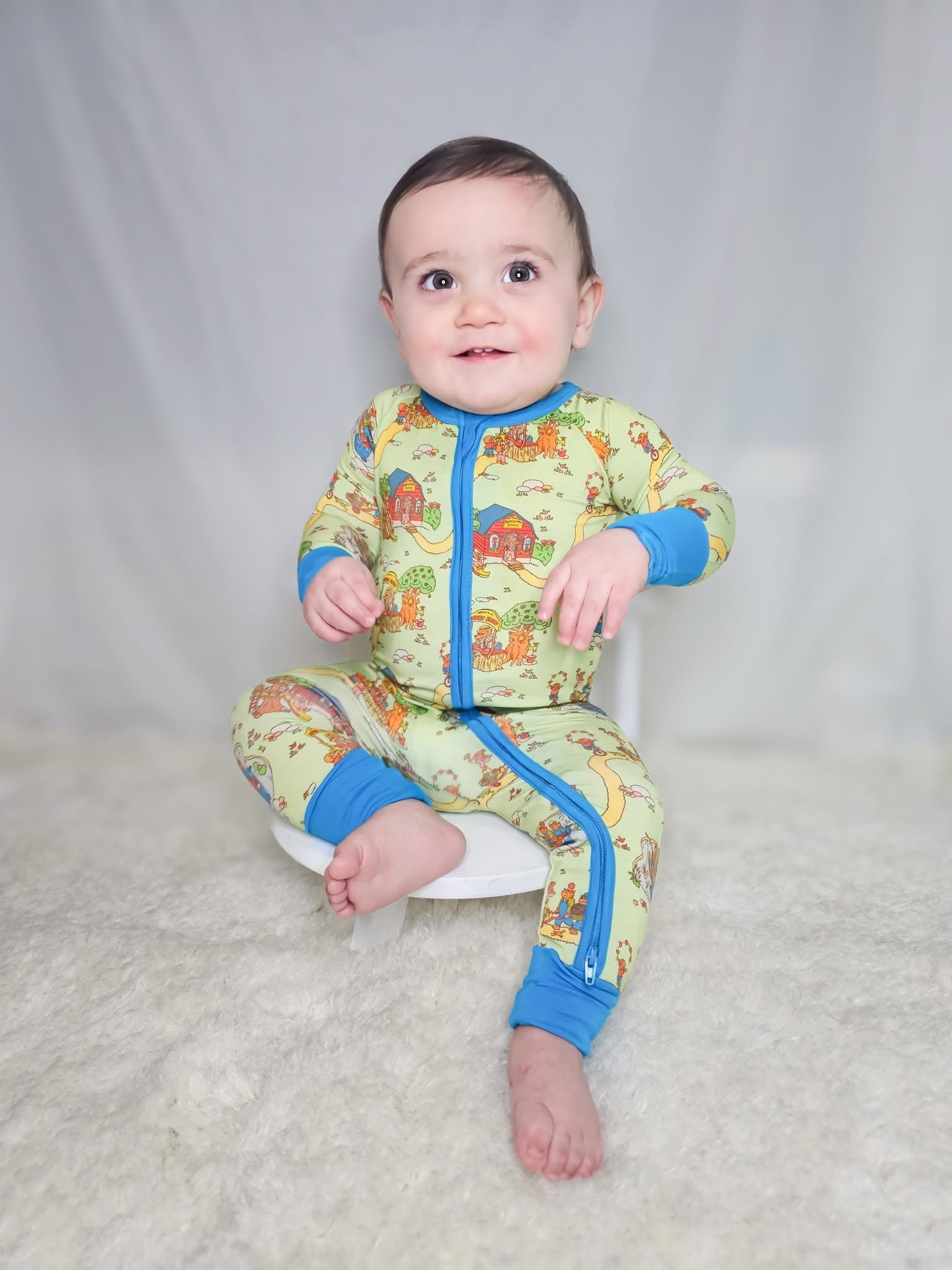 Story Time Bears Double Zippy Romper