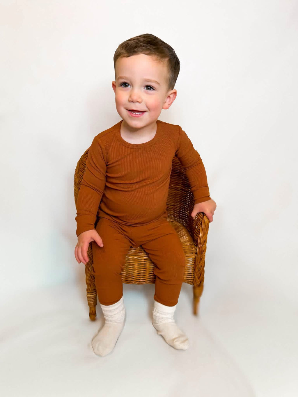 Toasted Toffee Ribbed Two Piece Set