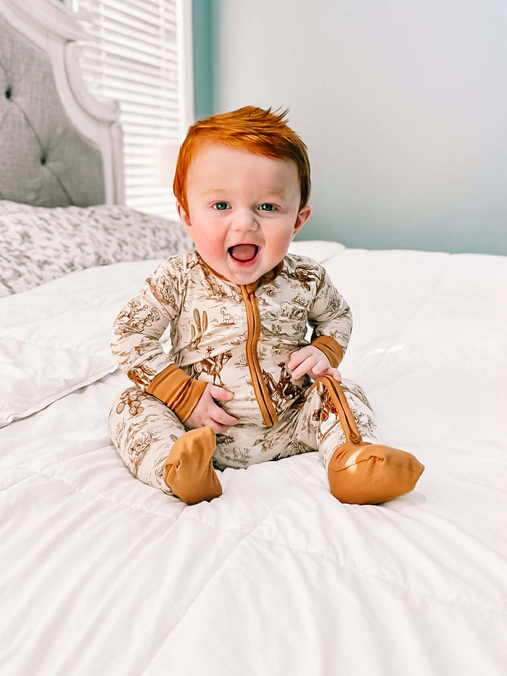 Western Heirloom Double Zippy Romper