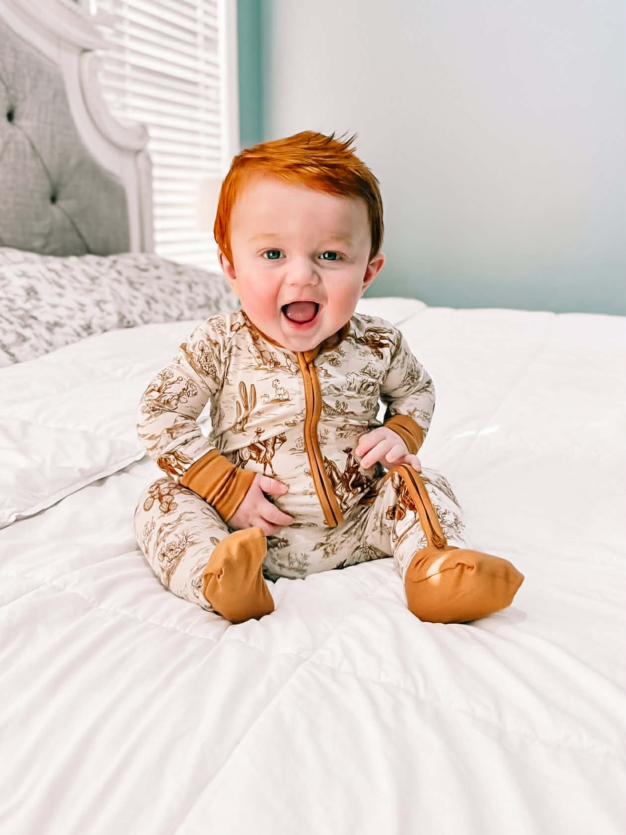 Western Heirloom Double Zippy Romper