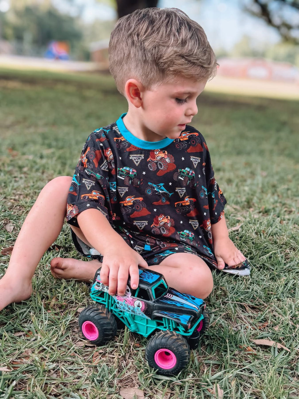 Mud Mayhem Kids Oversized Short Set