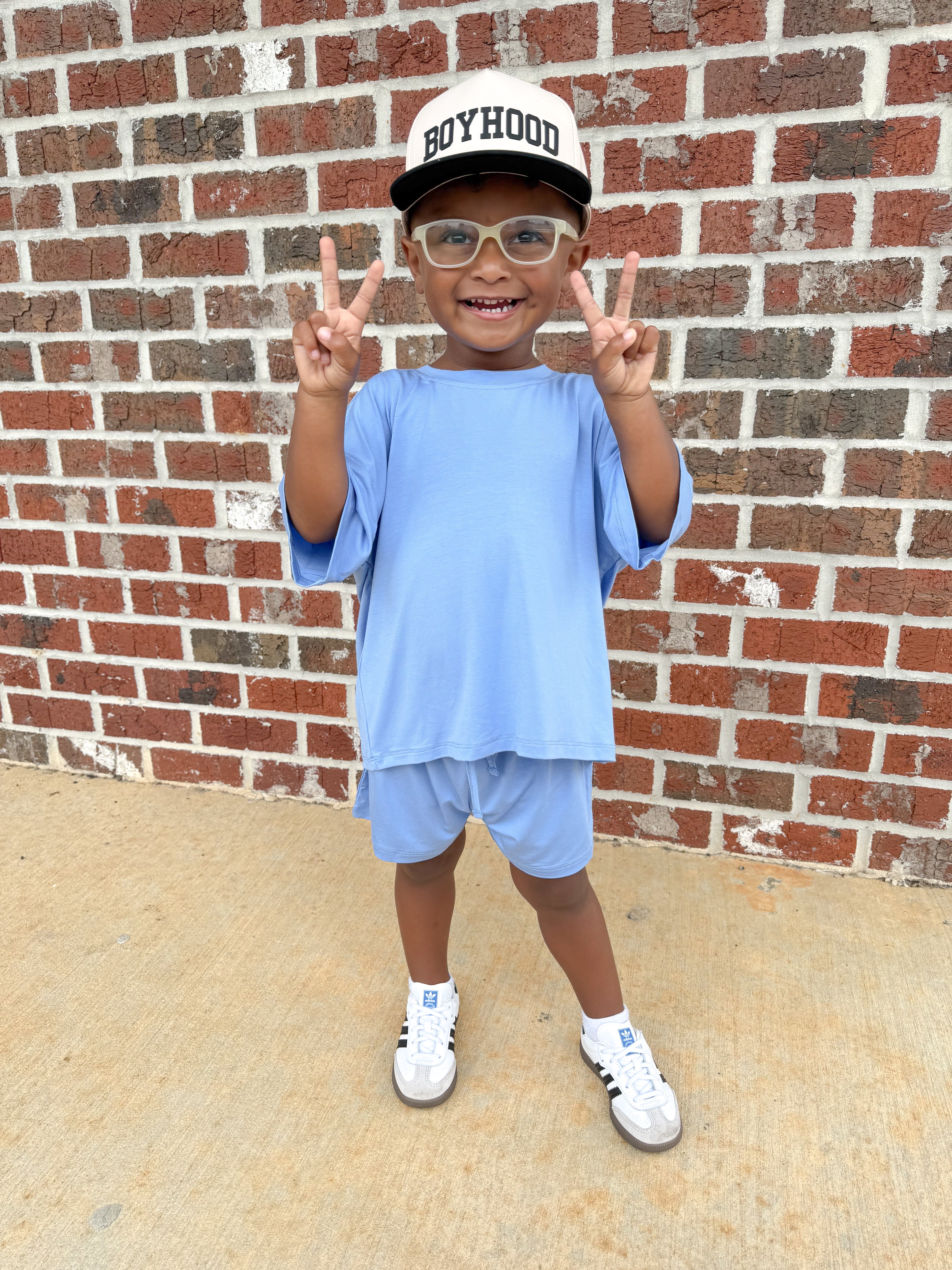Blueberry Bonanza Oversized Short Set