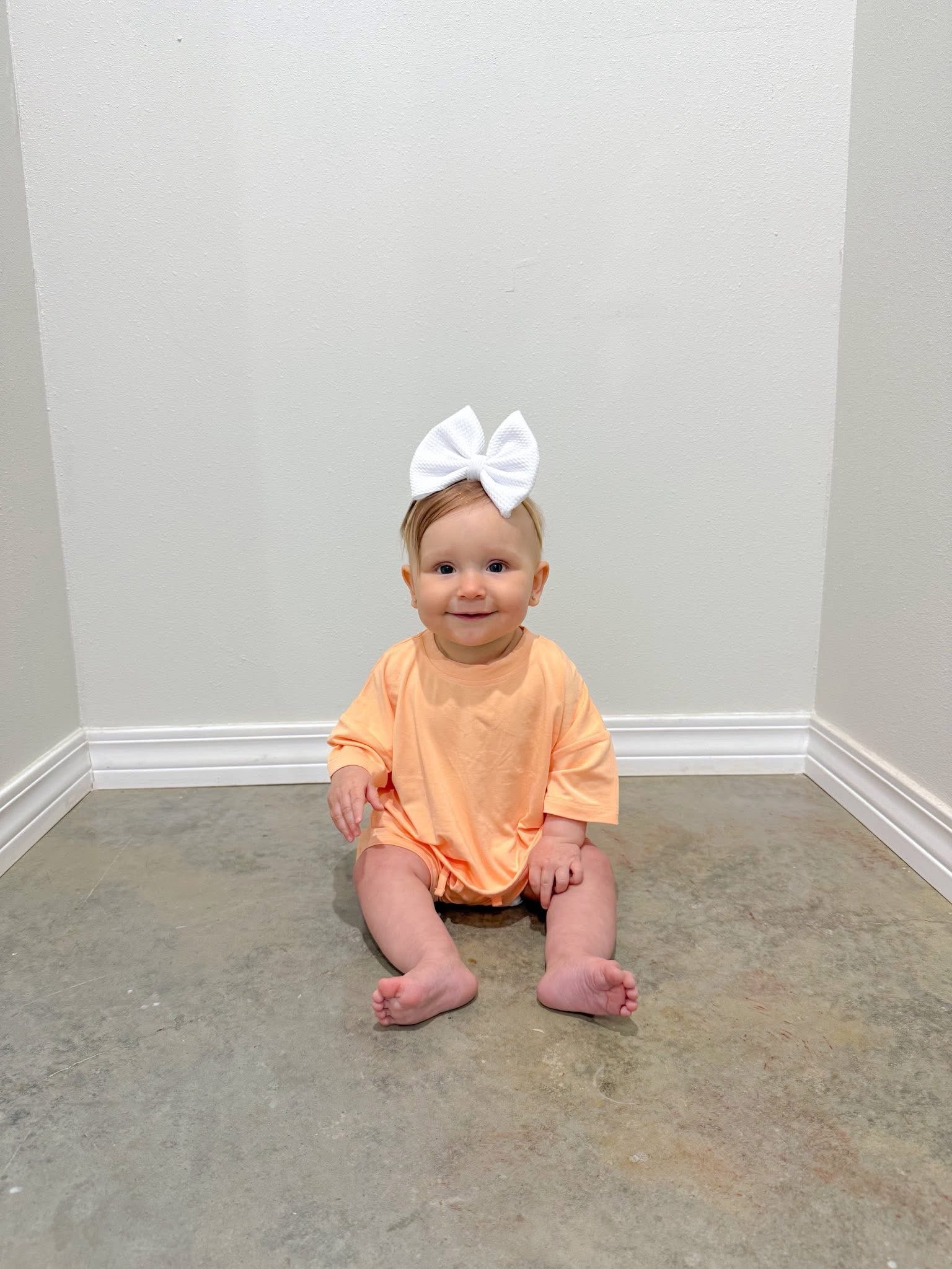 Peach Belini Oversized Short Set