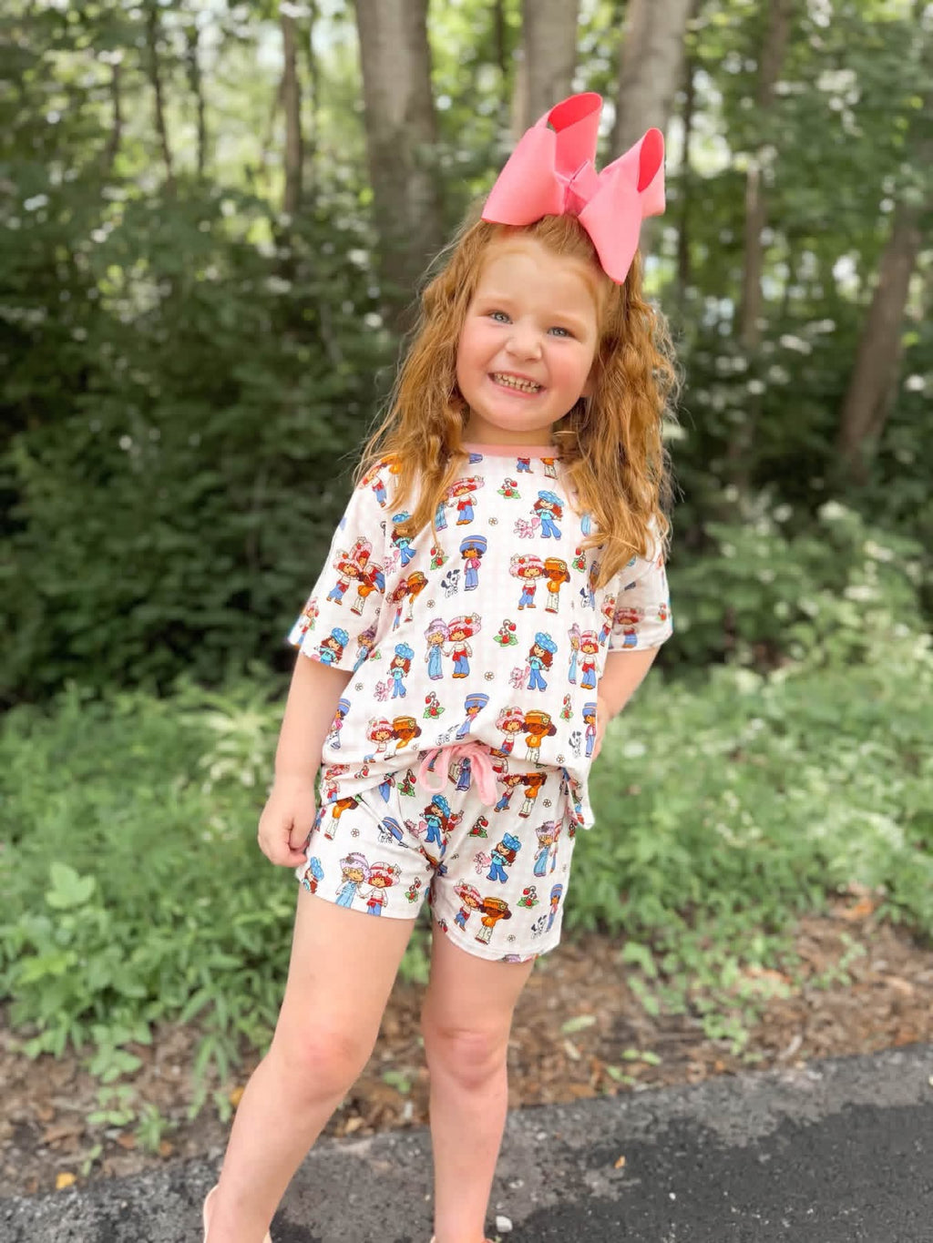 Berry Best Friends Oversized Short Set