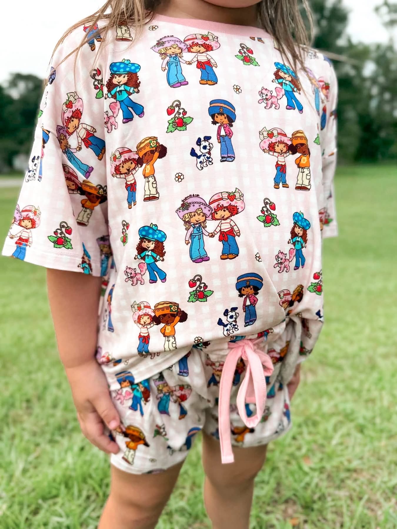 Berry Best Friends Oversized Short Set