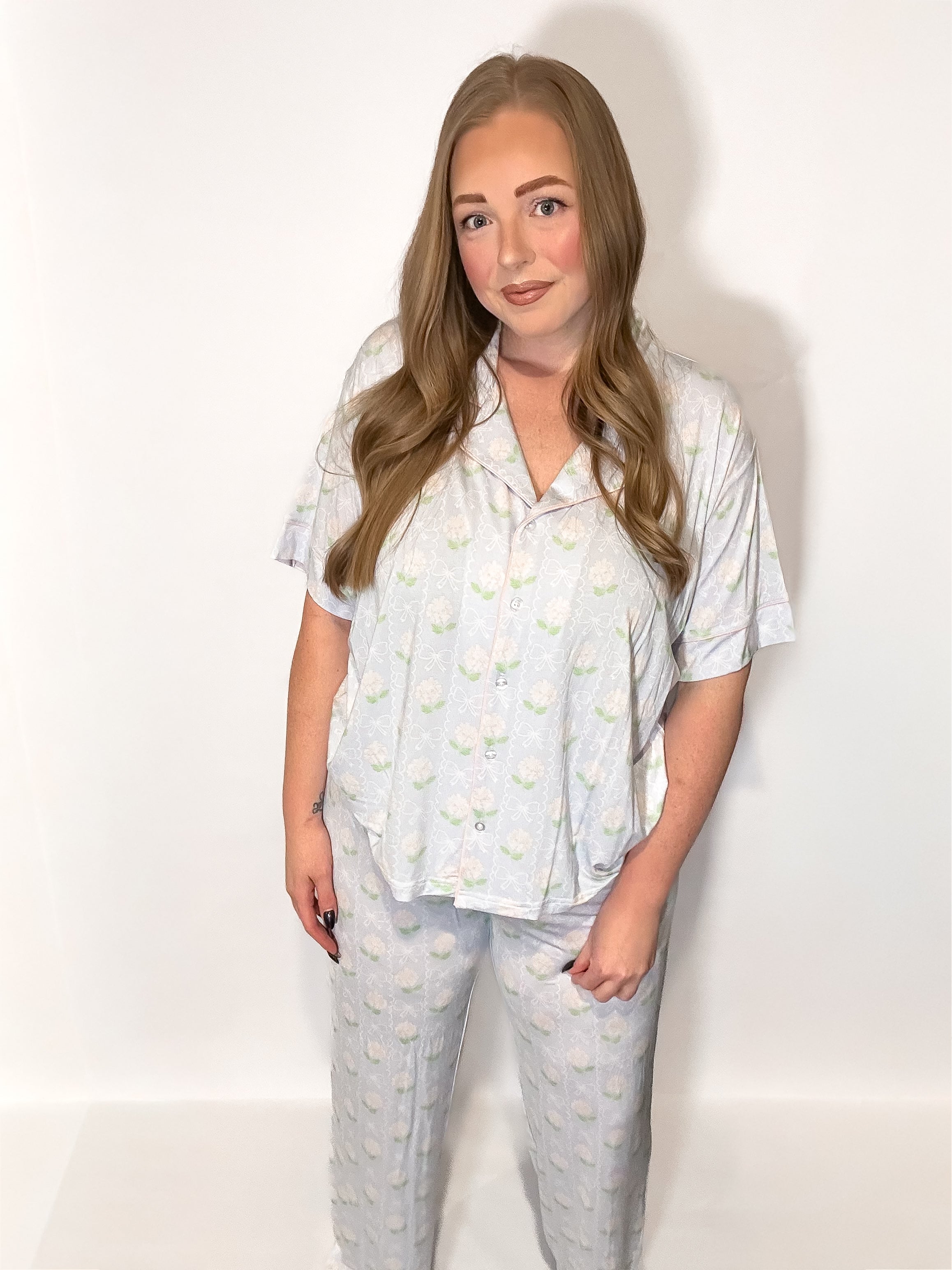 Pastel Petals Womens Pant Set