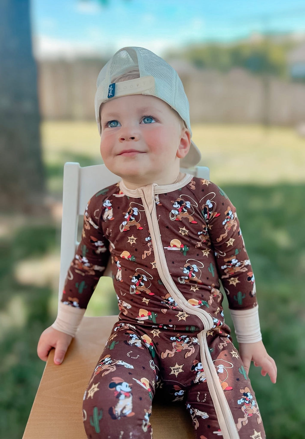 Western Rodeo Double Zippy Romper