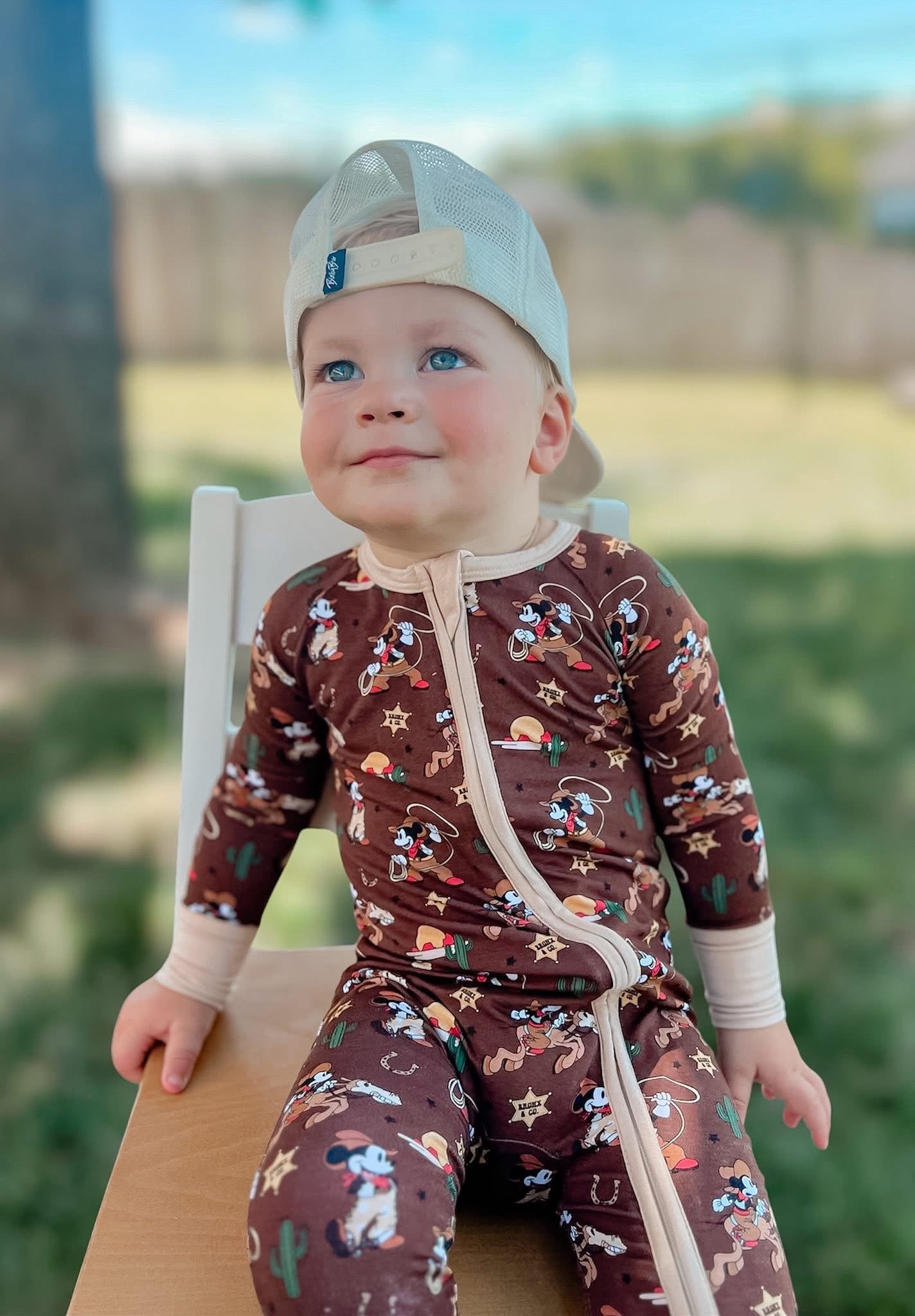 Western Rodeo Double Zippy Romper