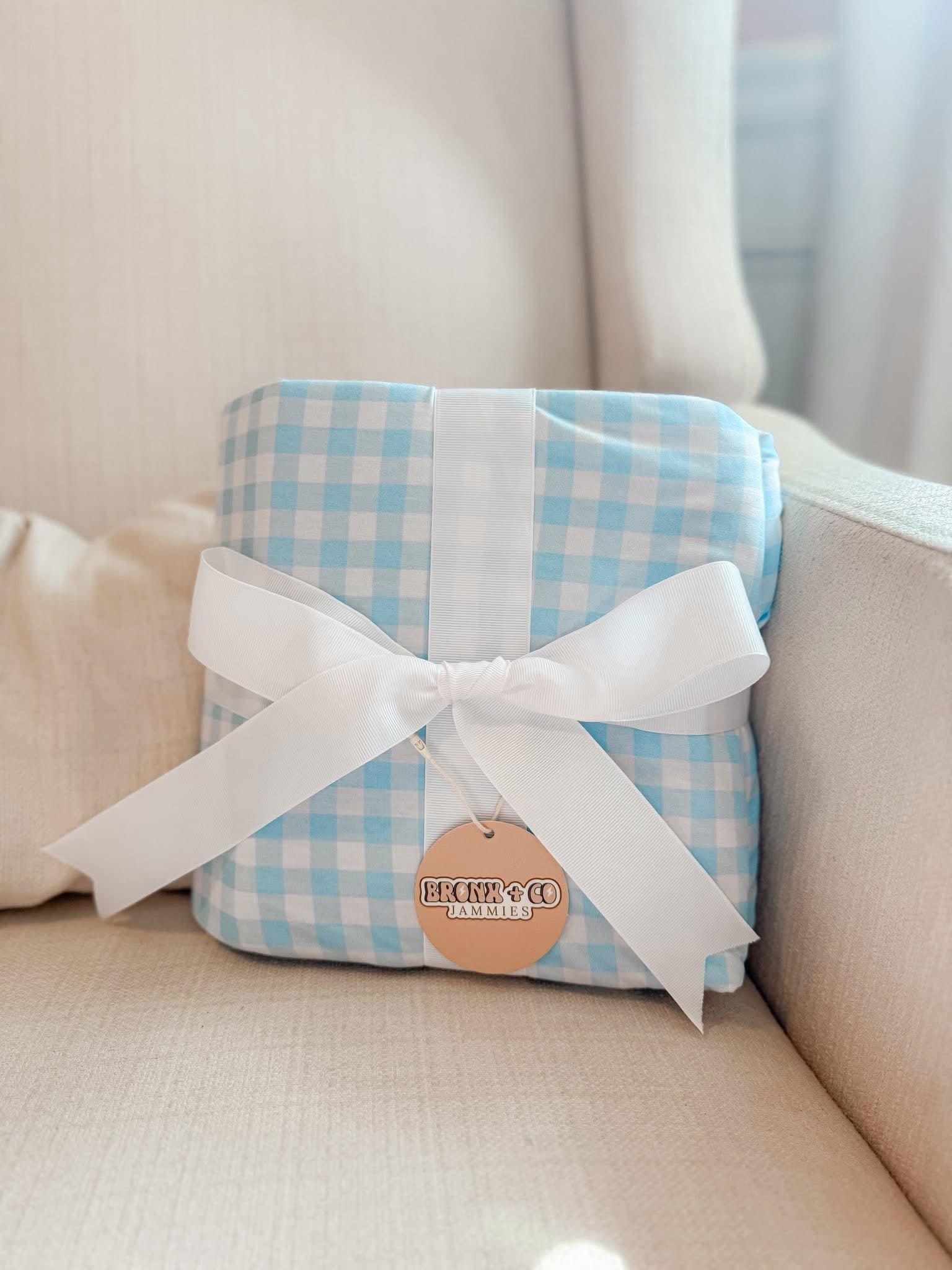 Blue Gingham Blanket