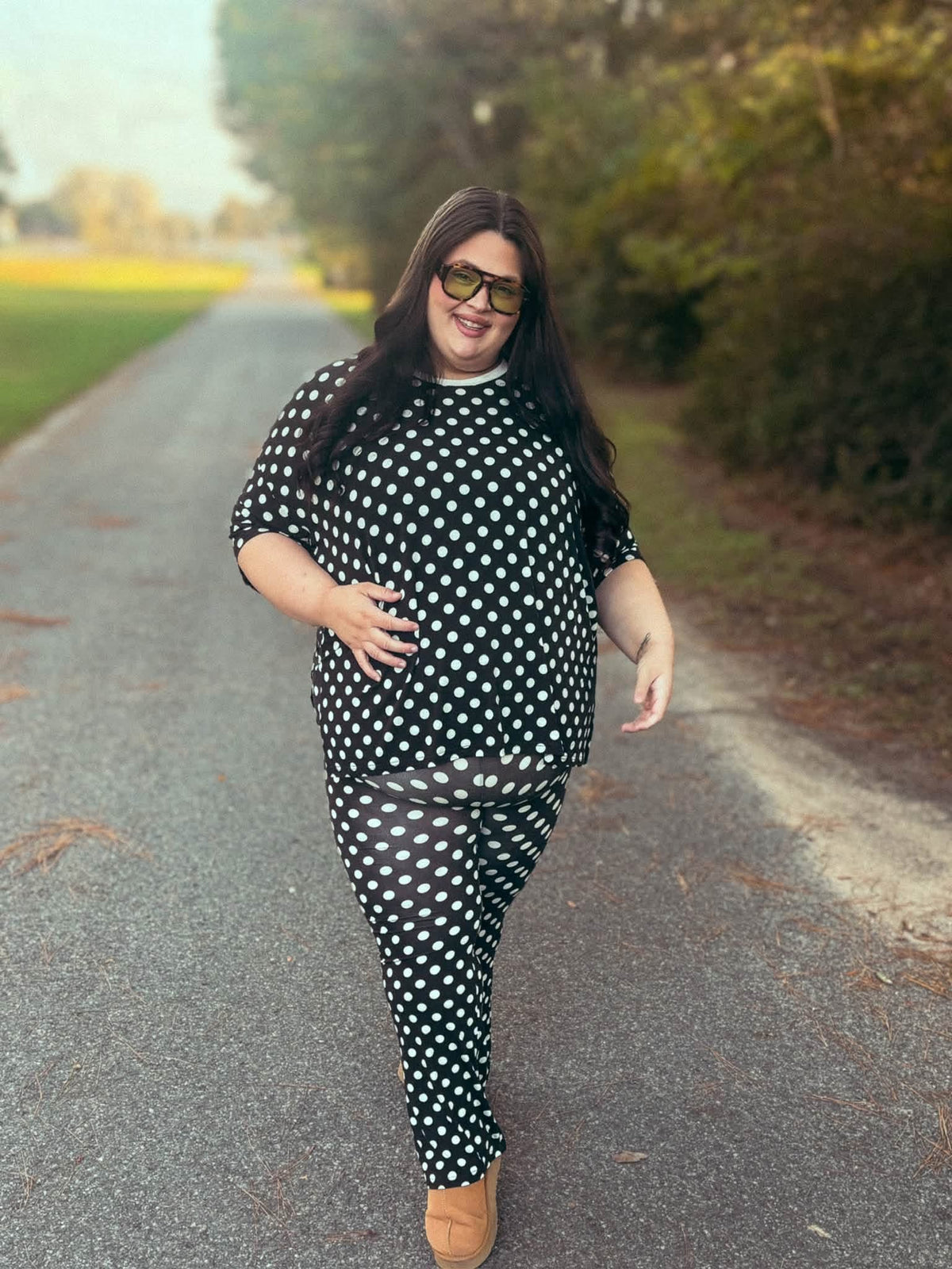Oreo Dots Womens Pant Set