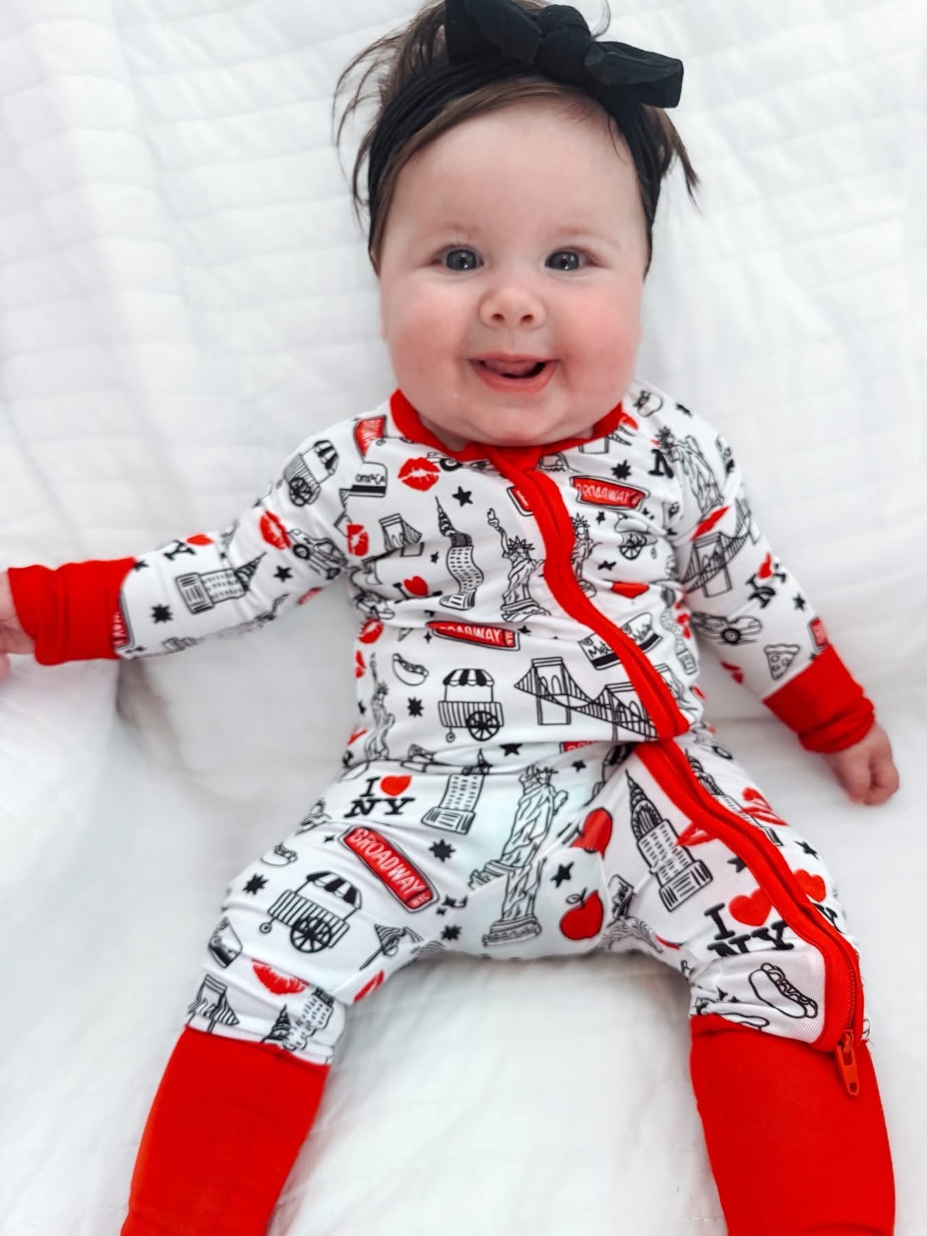 The Big Apple Double Zippy Romper