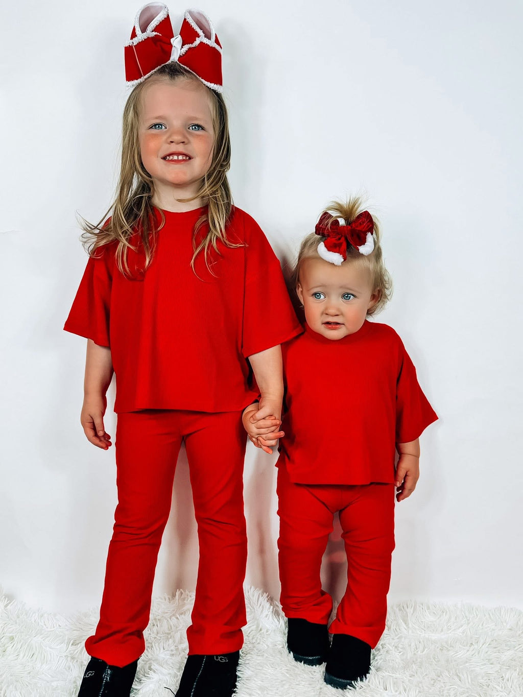 Cranberry Kids Ribbed Daywear Pant Set