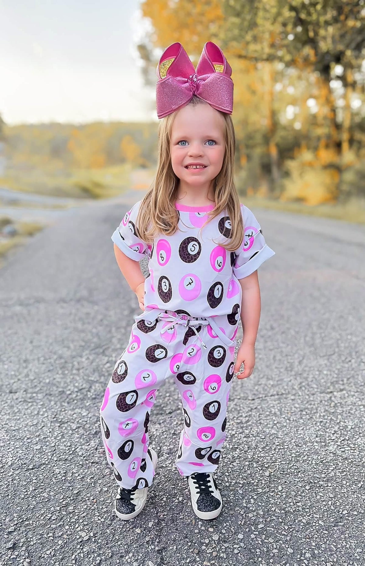 Lucky 8balls Kids Barrel Pant Set