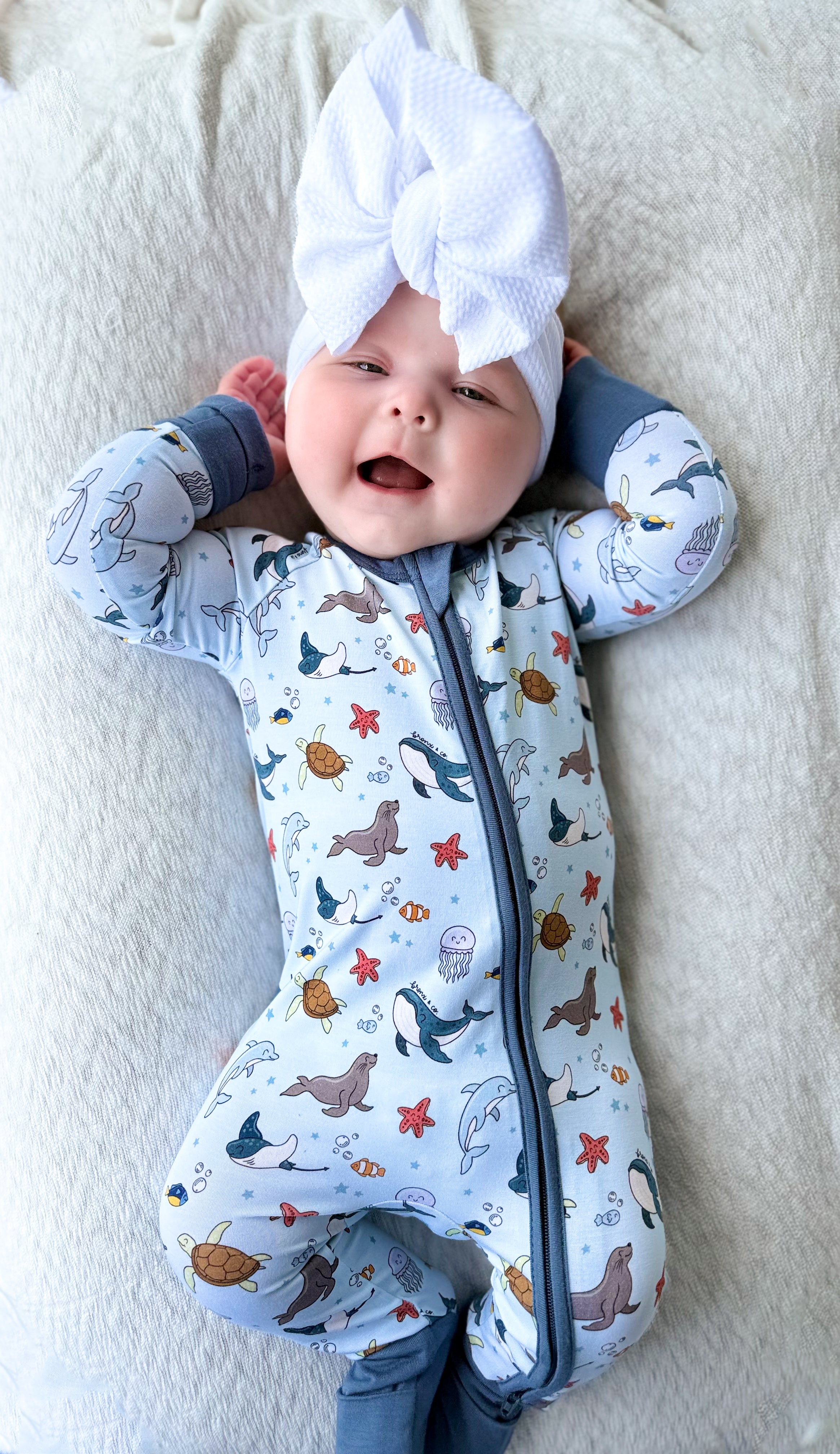 Sealife Double Zippy Romper