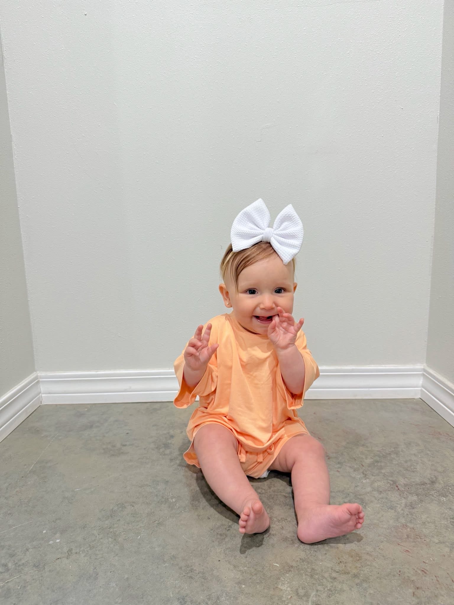 Peach Belini Oversized Short Set