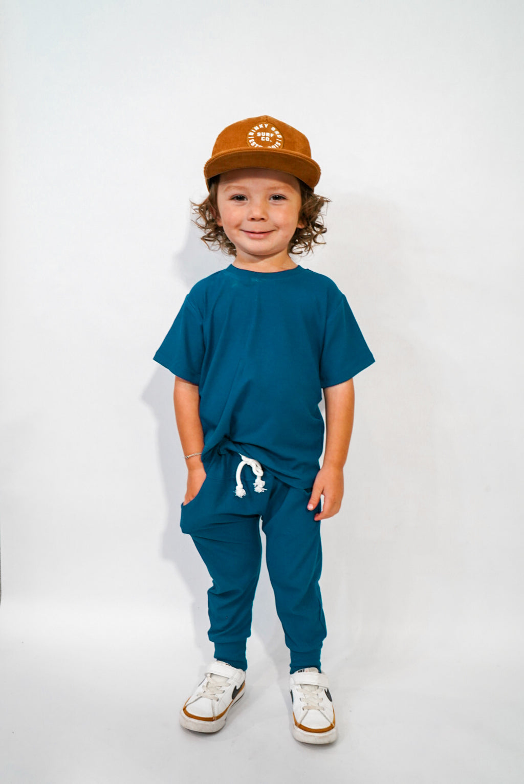 Blueberry Ribbed Oversized Tee