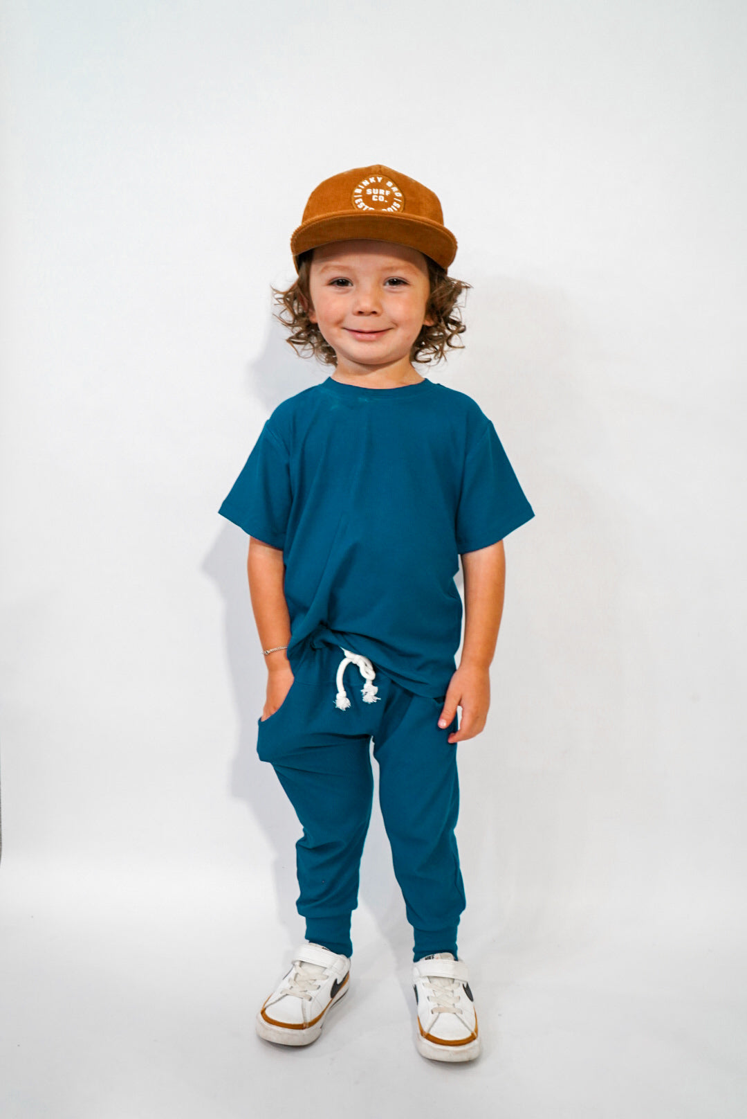 Blueberry Ribbed Oversized Tee